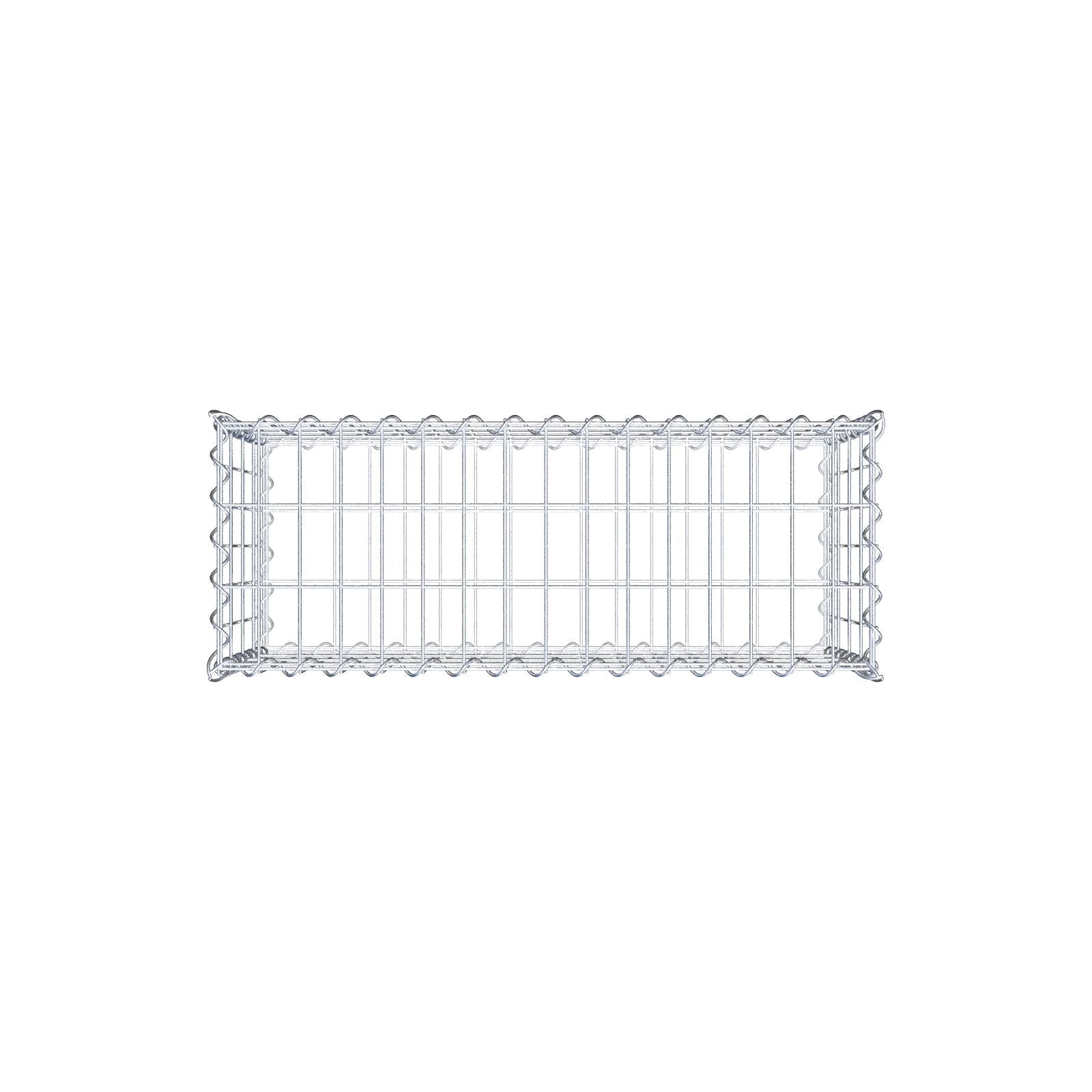 Gabion 80 cm x 40 cm x 30 cm (L x H x P), mailles 5 cm x 10 cm, spirale