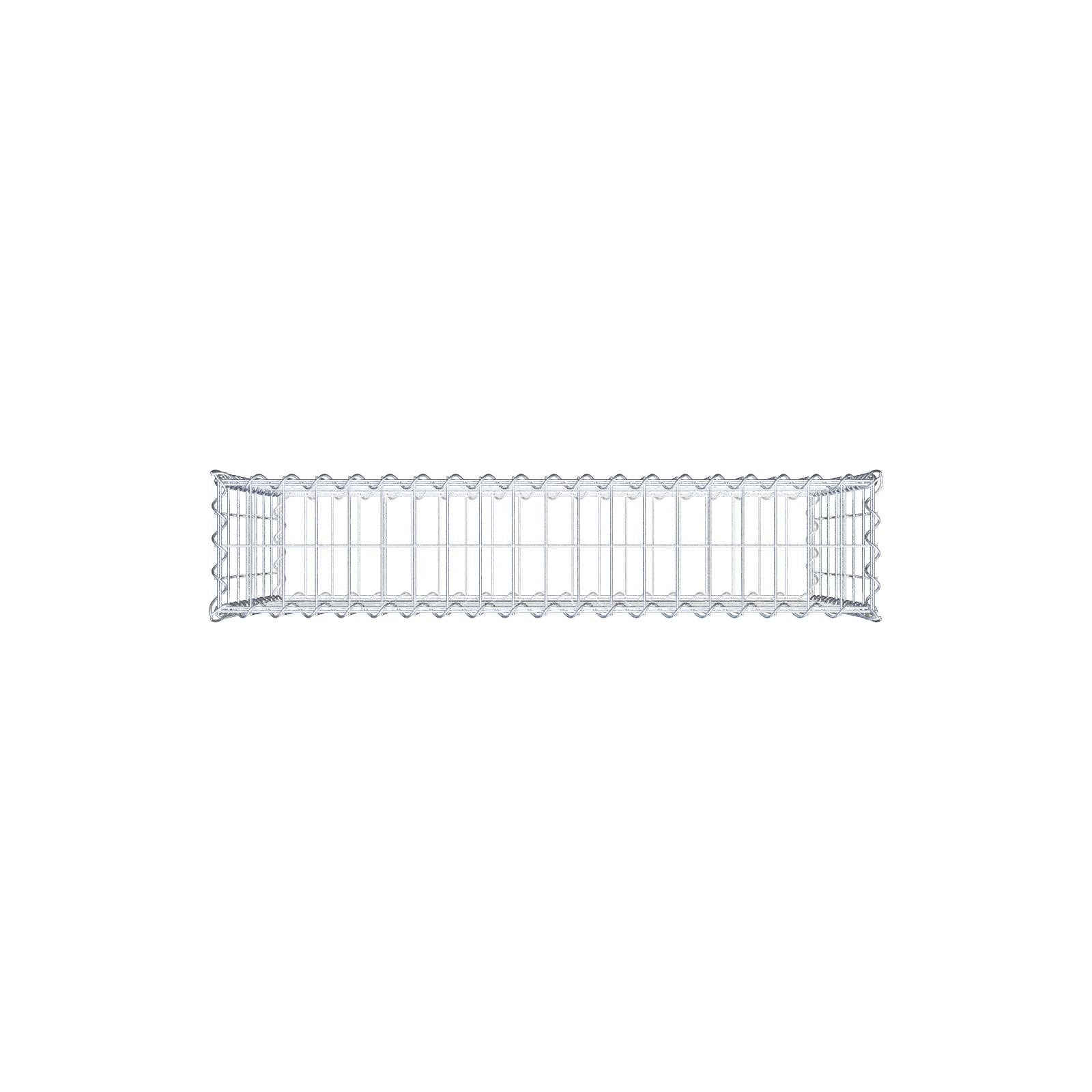 Gabione 100 cm x 70 cm x 20 cm (L x H x T), Maschenweite 5 cm x 10 cm, Spirale