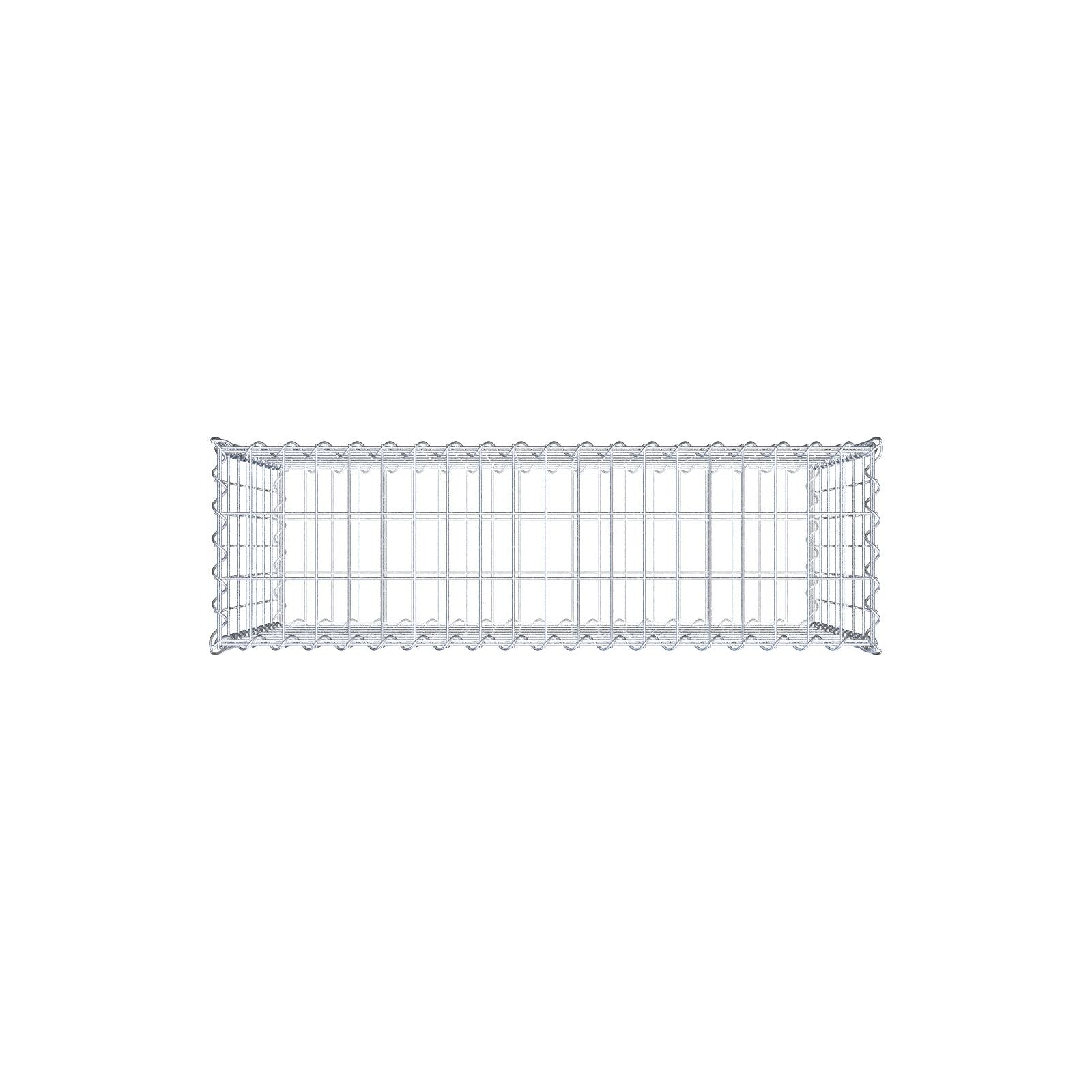 Gabion 100 cm x 70 cm x 30 cm (L x H x D), mesh size 5 cm x 10 cm, spiral
