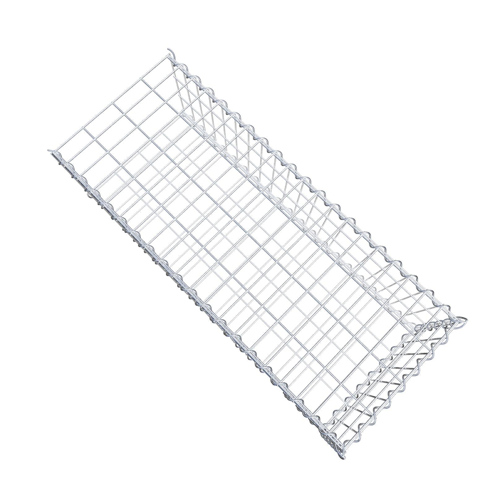 Grown-on gabion type 2 100 cm x 30 cm x 40 cm (L x H x D), mesh size 5 cm x 10 cm, spiral