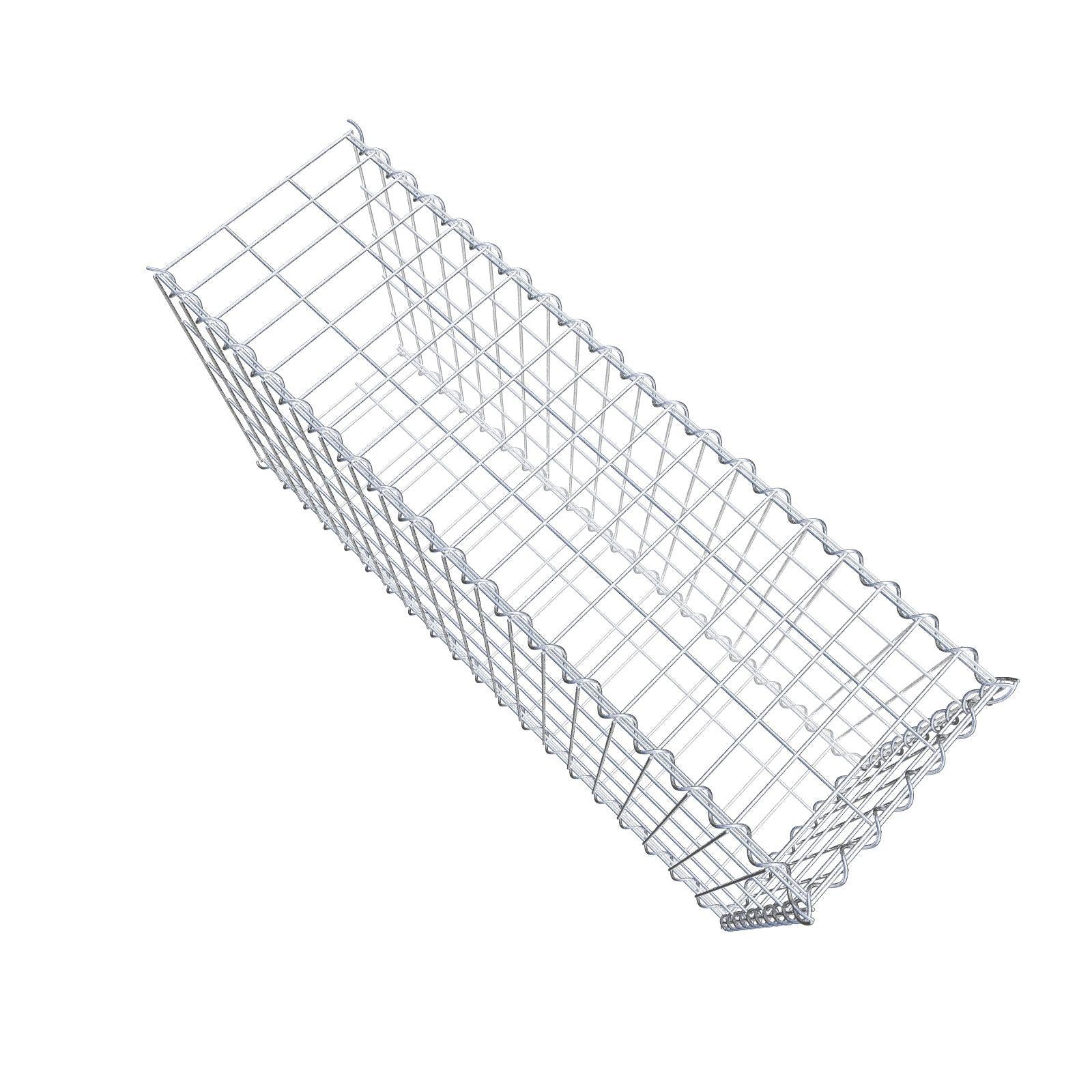 Grown-on gabion type 2 100 cm x 50 cm x 30 cm (L x H x D), mesh size 5 cm x 10 cm, spiral