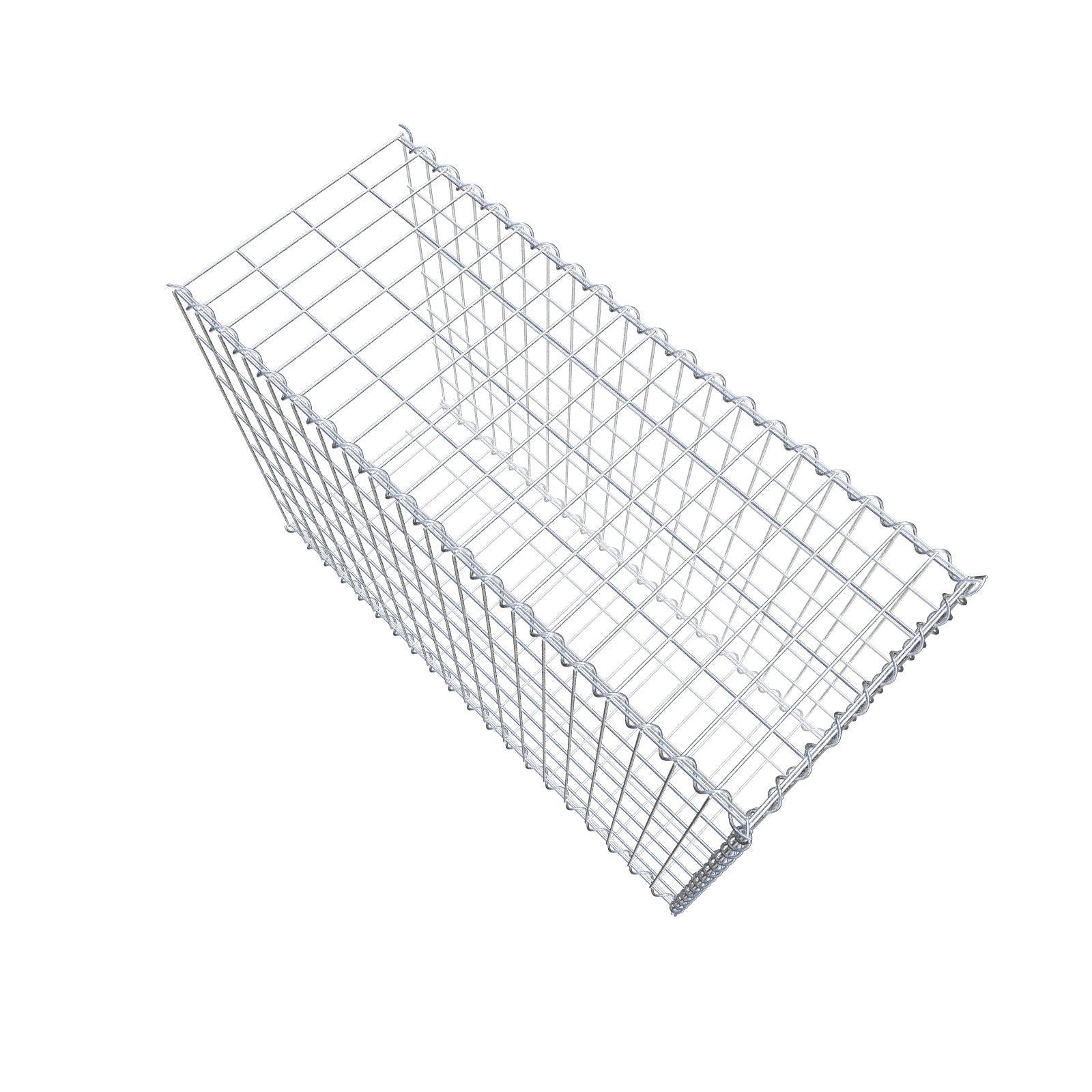 Gabion rapporté type 2 100 cm x 70 cm x 40 cm (L x H x P), mailles 5 cm x 10 cm, spirale