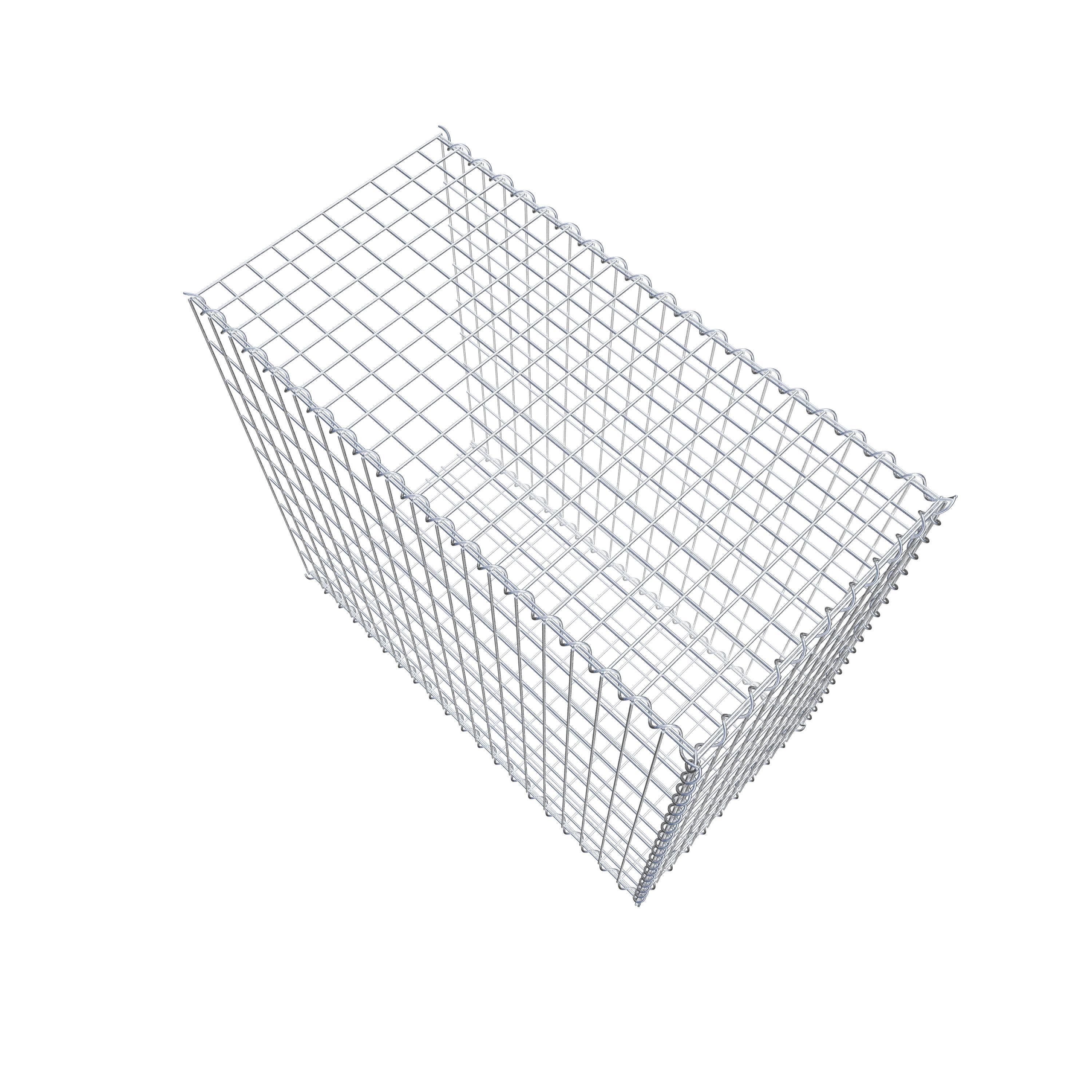 Anbaugabione Typ 2 100 cm x 90 cm x 50 cm (L x H x T), Maschenweite 5 cm x 10 cm, Spirale