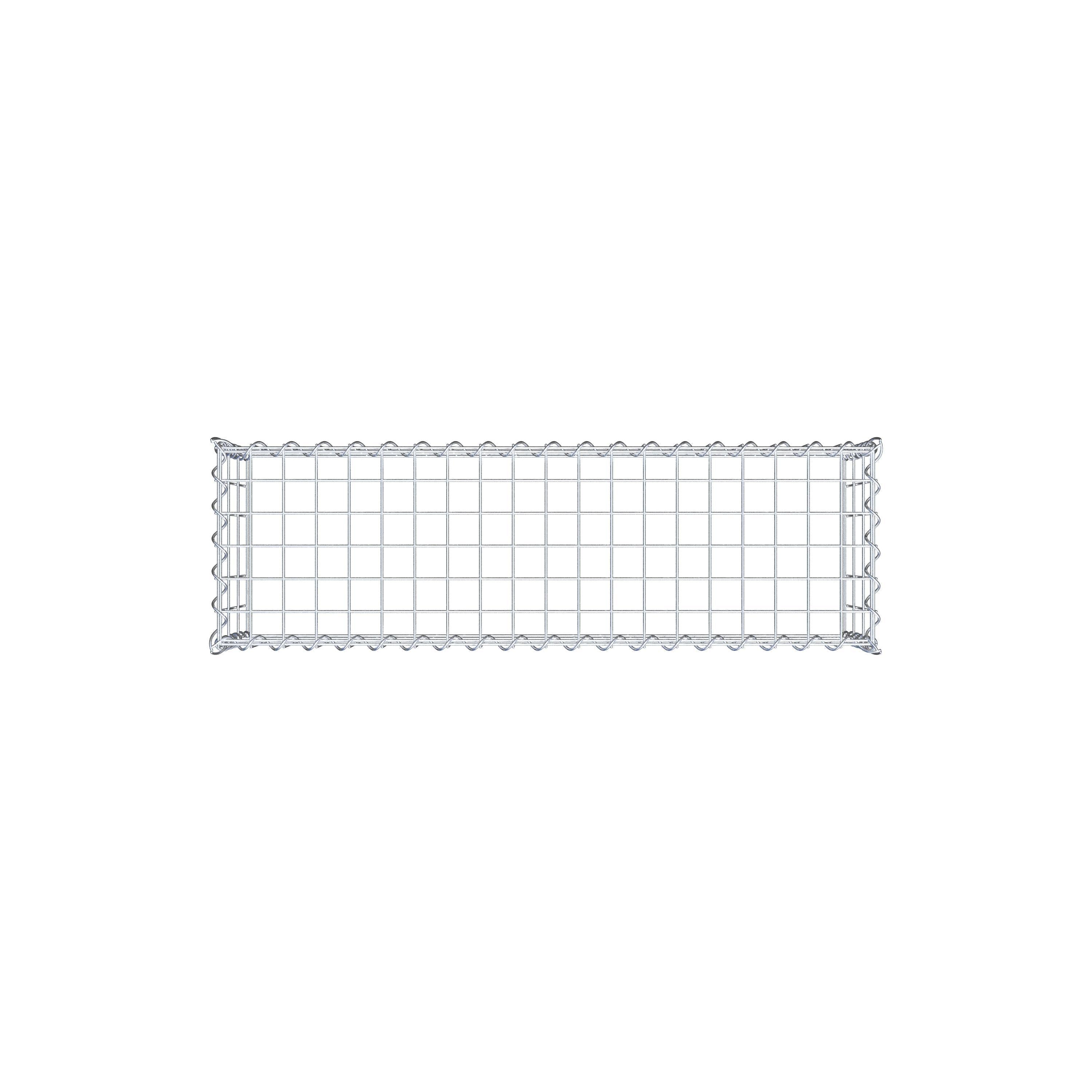 Opvokset gabion type 3 100 cm x 30 cm x 30 cm (L x H x D), maskestørrelse 5 cm x 10 cm, spiral