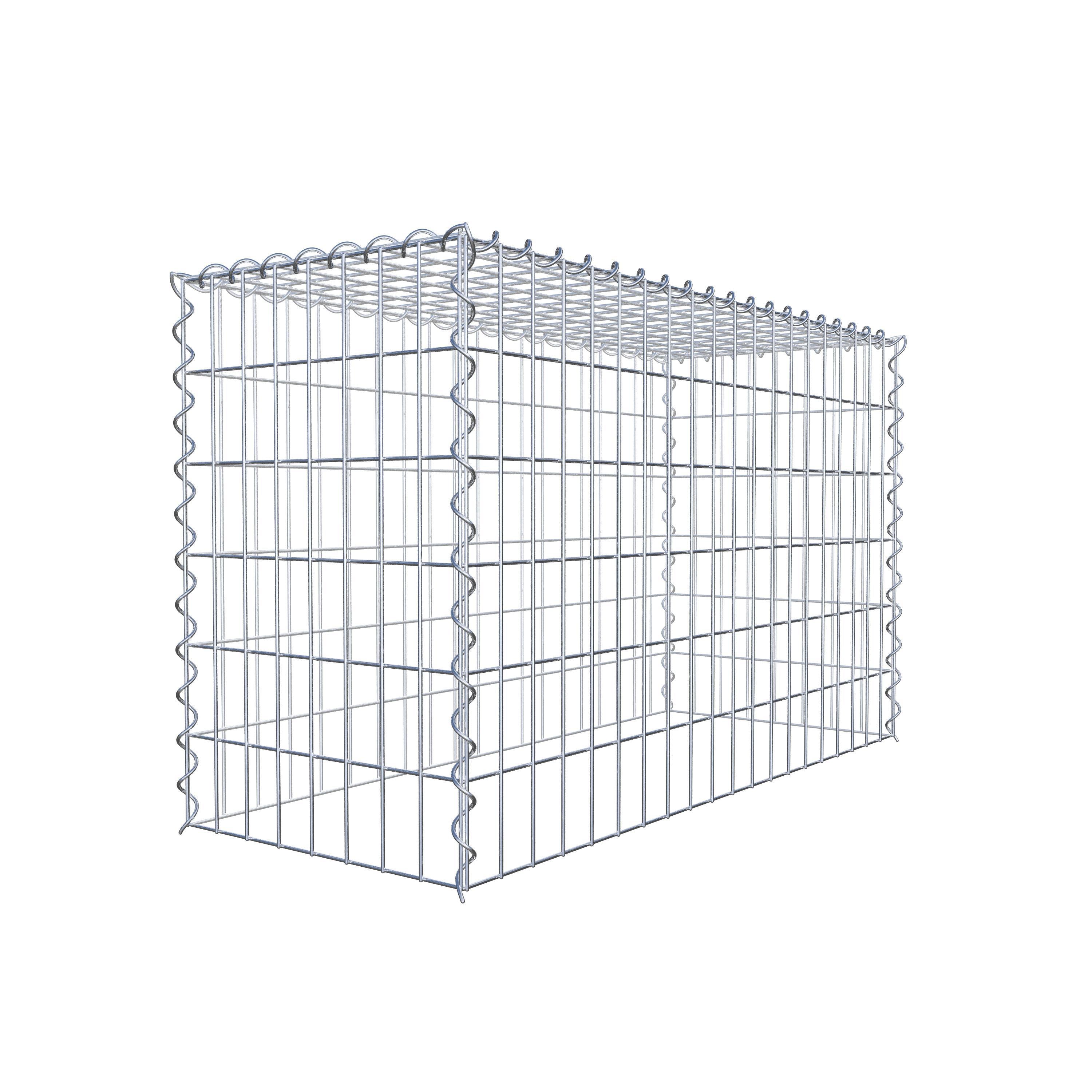 Extra gabion typ 3 100 cm x 60 cm x 40 cm (L x H x D), maskstorlek 5 cm x 10 cm, spiral