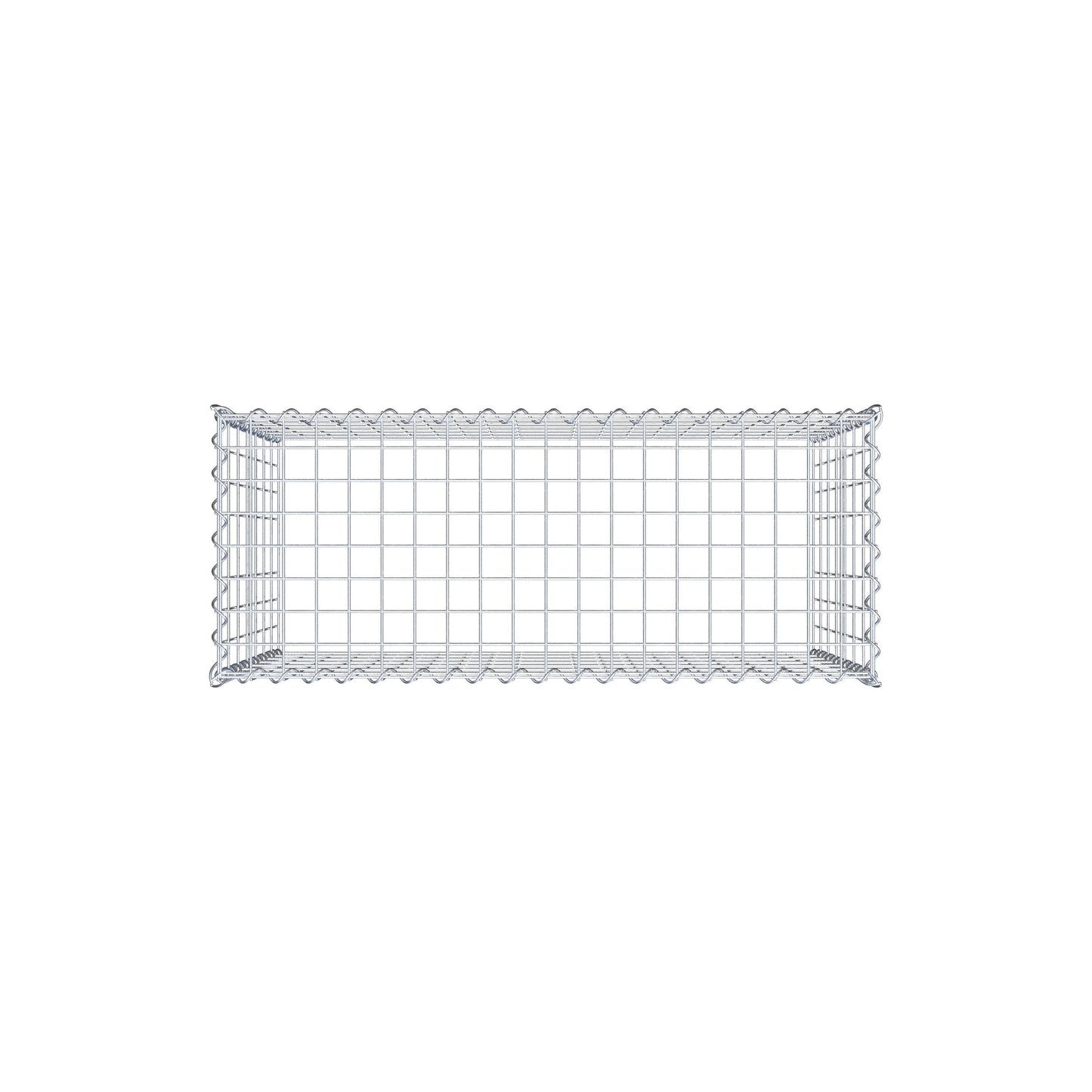 Grown-on gabion type 3 100 cm x 70 cm x 40 cm (L x H x D), mesh size 5 cm x 10 cm, spiral