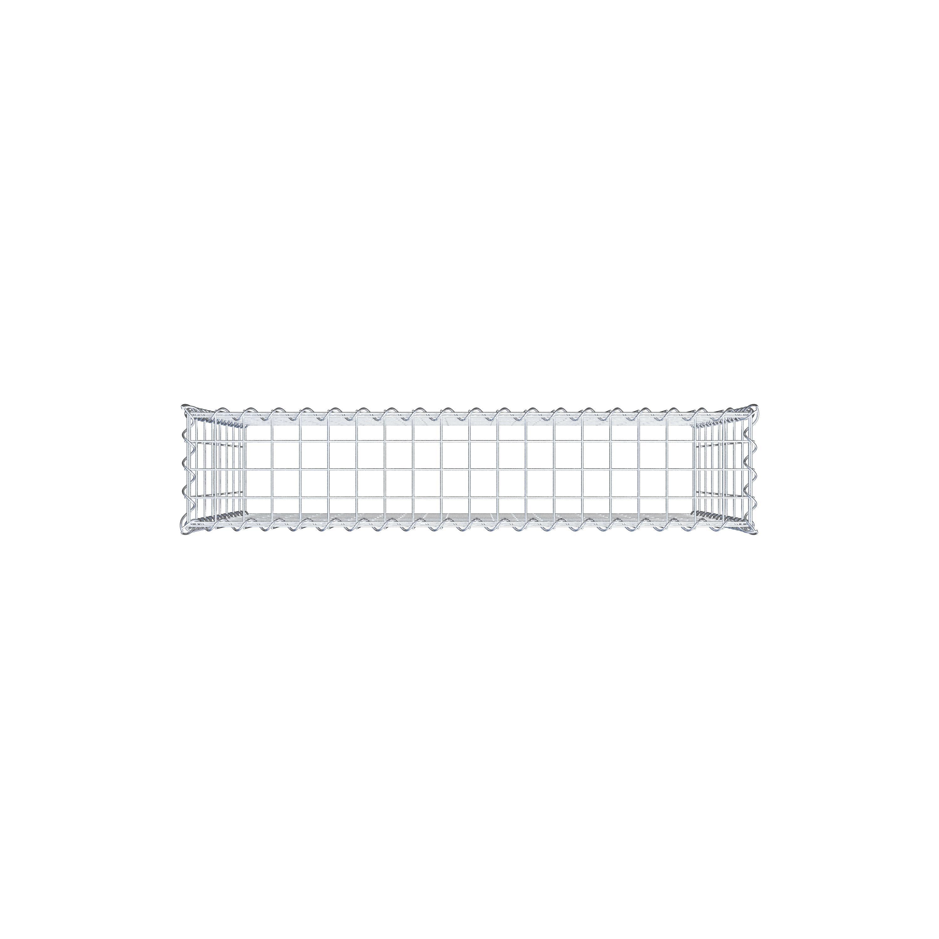 Gabion rapporté type 3 100 cm x 80 cm x 20 cm (L x H x P), mailles 5 cm x 10 cm, spirale