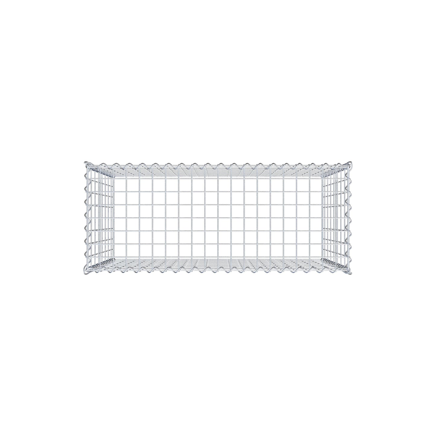 Grown-on gabion type 3 100 cm x 80 cm x 40 cm (L x H x D), mesh size 5 cm x 10 cm, spiral