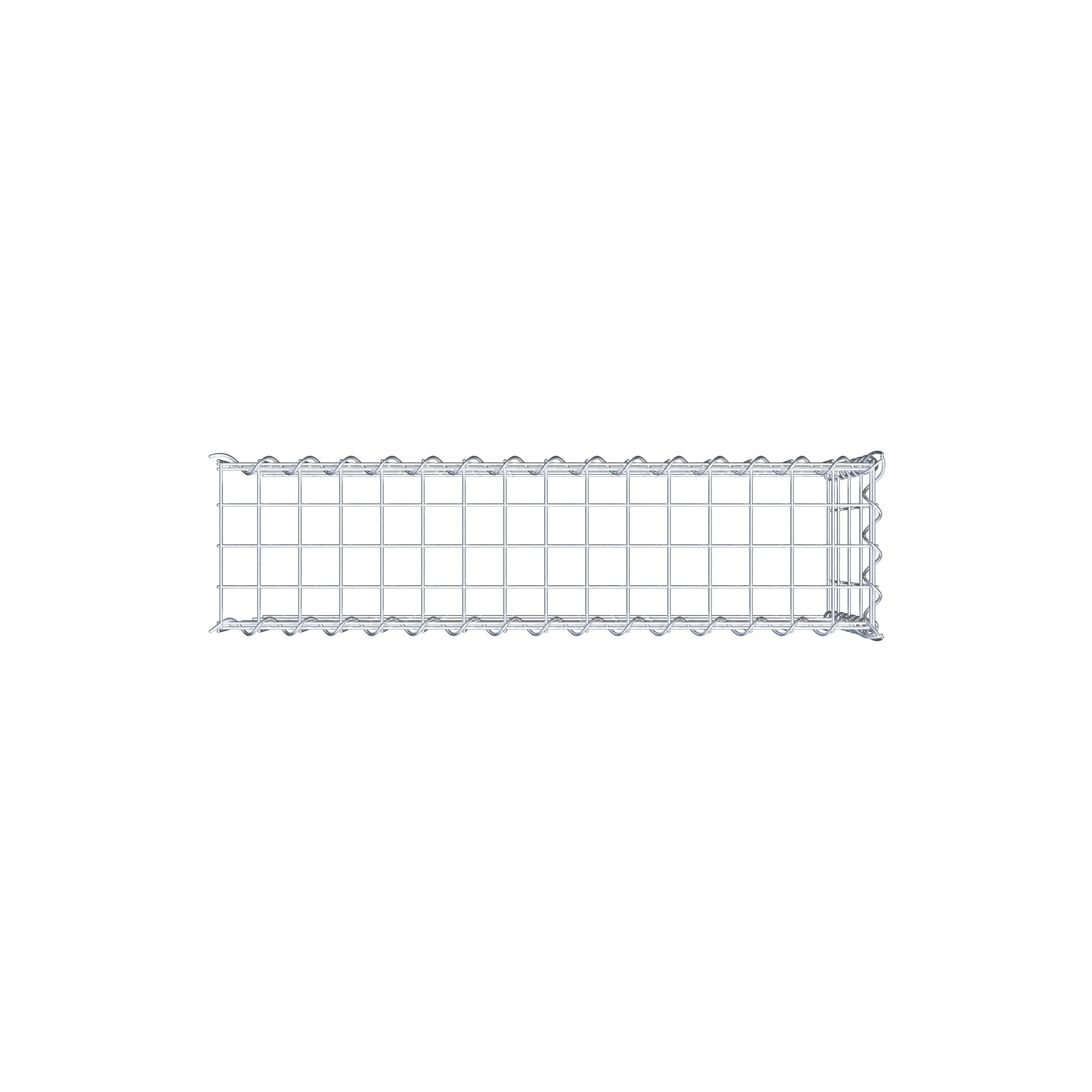 Add-on schanskorf type 4 80 cm x 40 cm x 20 cm (L x H x D), maaswijdte 5 cm x 10 cm, spiraalvormig