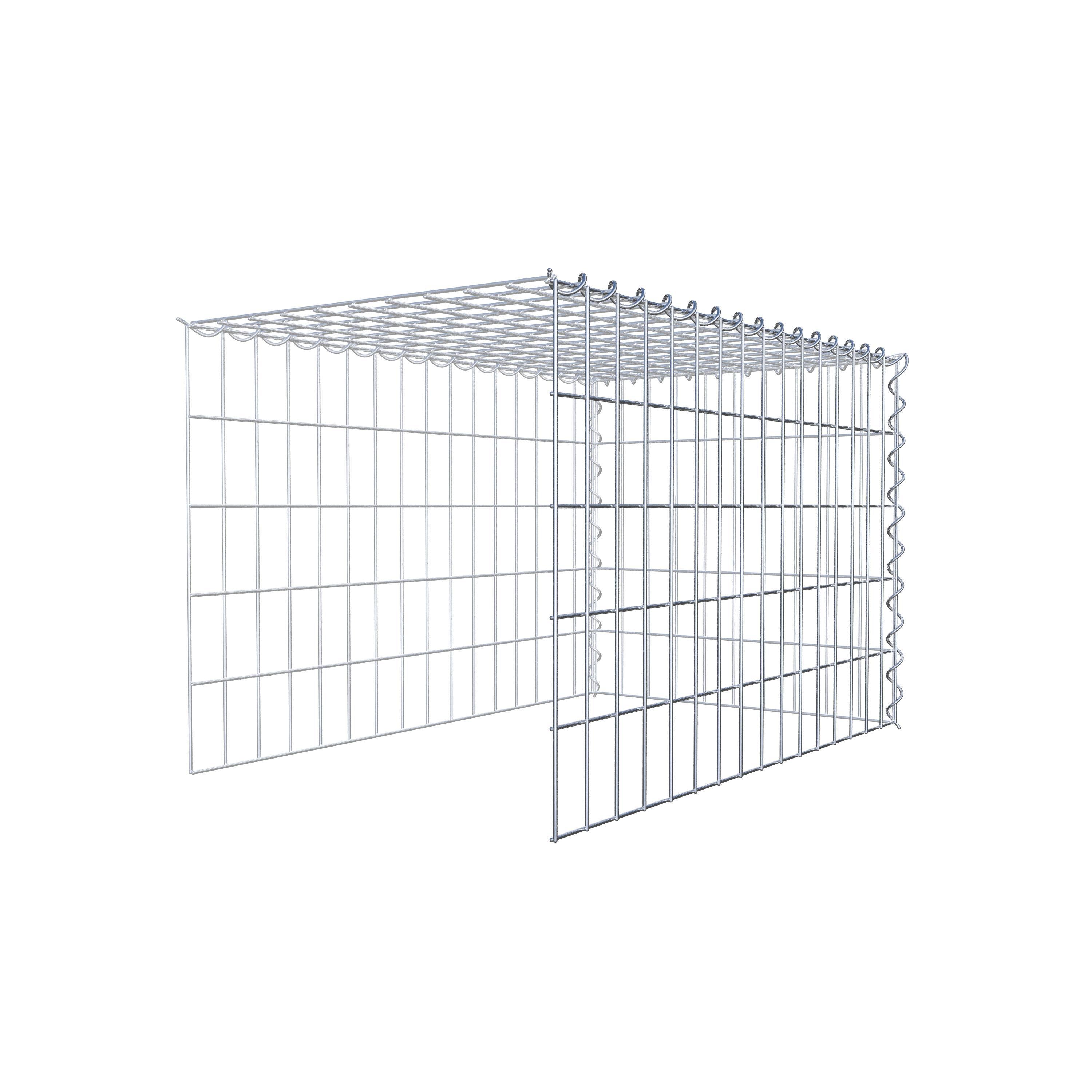Fourche rapportée type 4 80 cm x 50 cm x 50 cm (L x H x P), mailles 5 cm x 10 cm, spirale