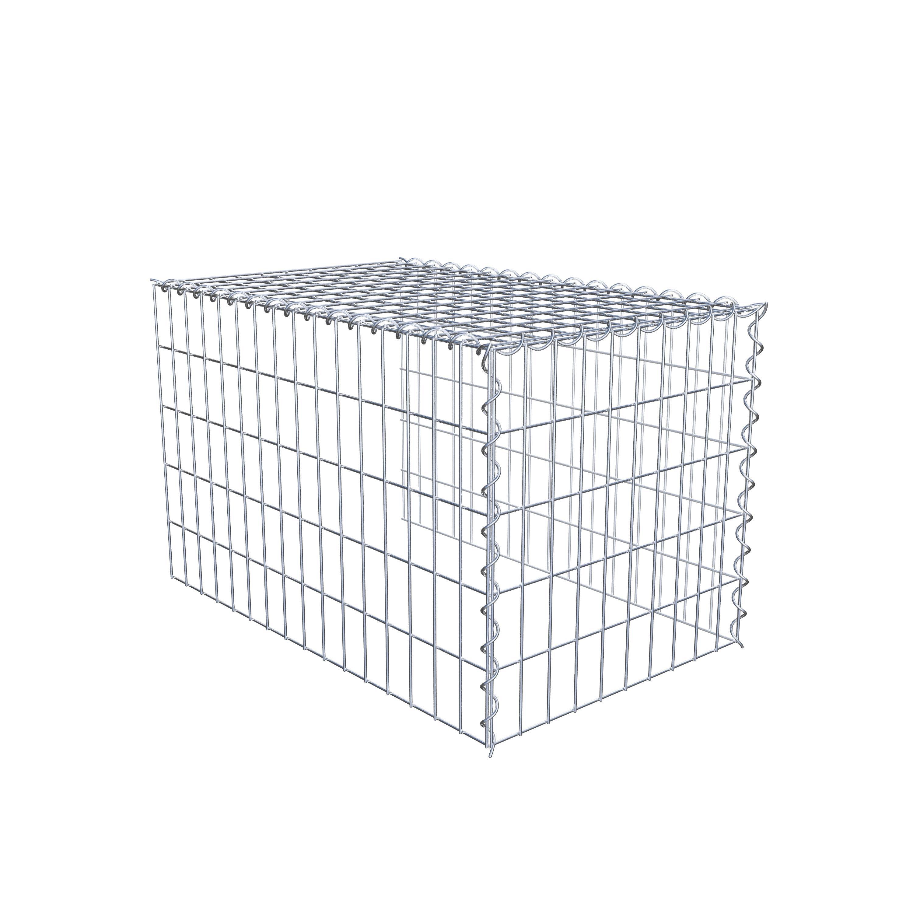 Fourche rapportée type 4 80 cm x 50 cm x 50 cm (L x H x P), mailles 5 cm x 10 cm, spirale