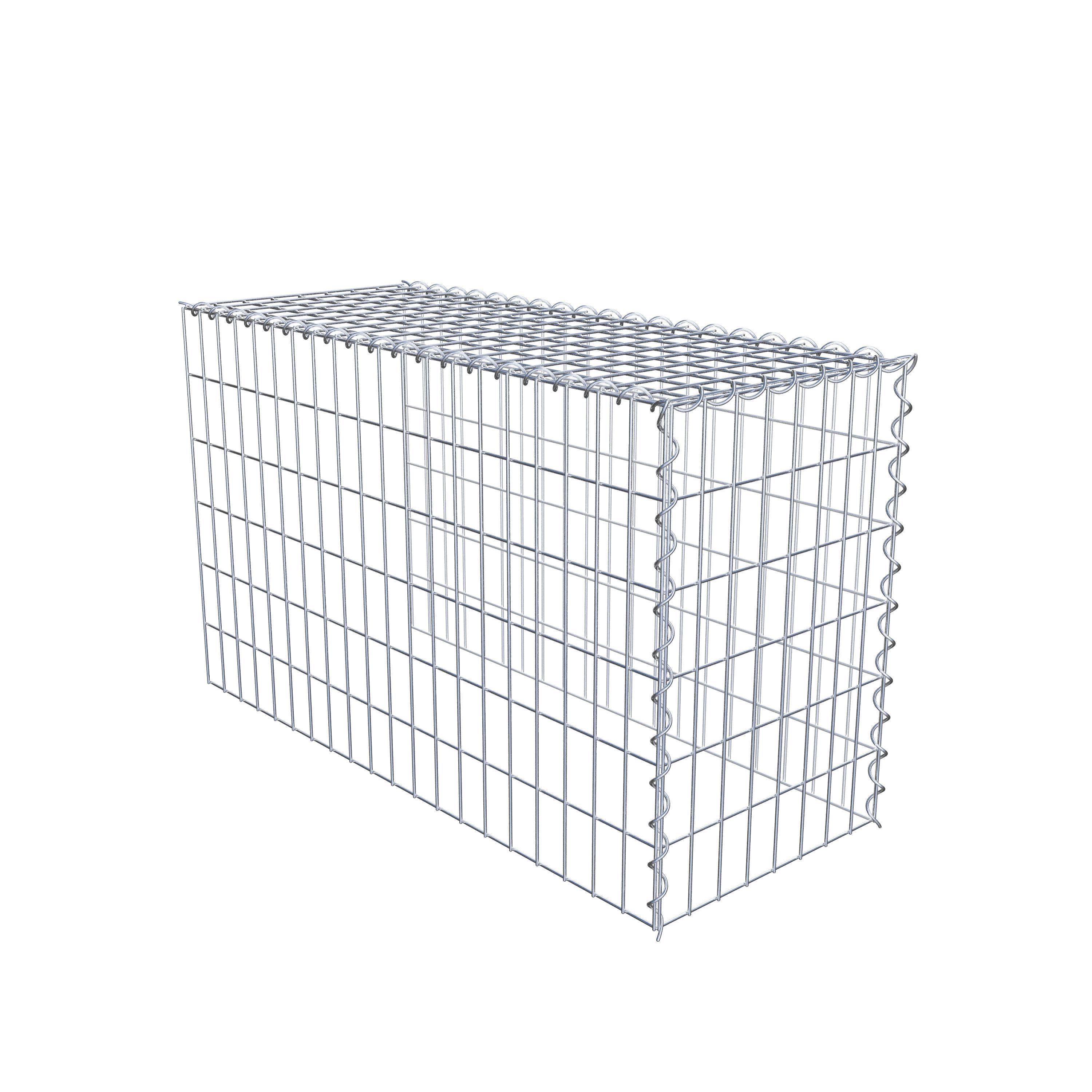 Gabion rapporté type 4 100 cm x 60 cm x 40 cm (L x H x P), mailles 5 cm x 10 cm, spirale