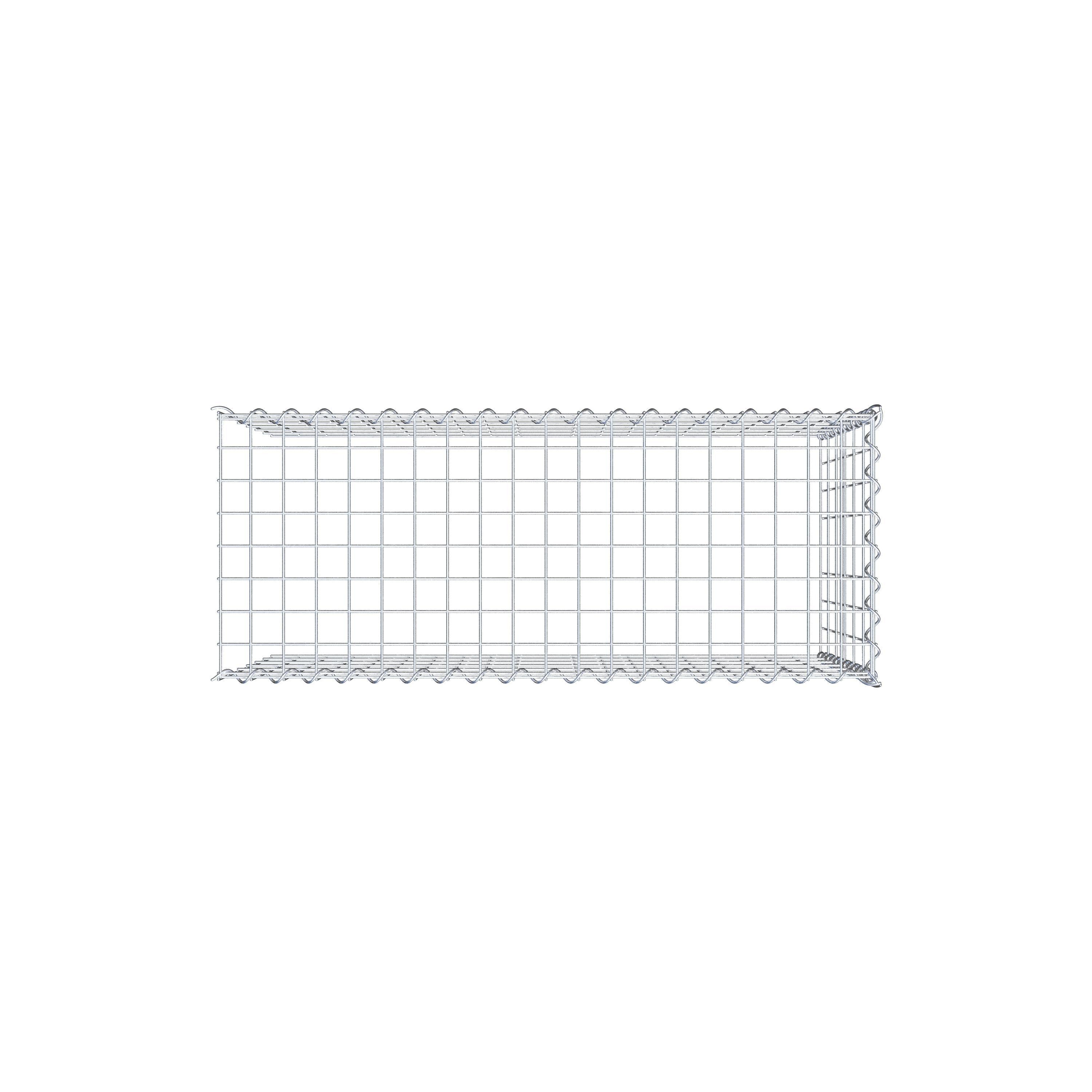 Gabion rapporté type 4 100 cm x 60 cm x 40 cm (L x H x P), mailles 5 cm x 10 cm, spirale