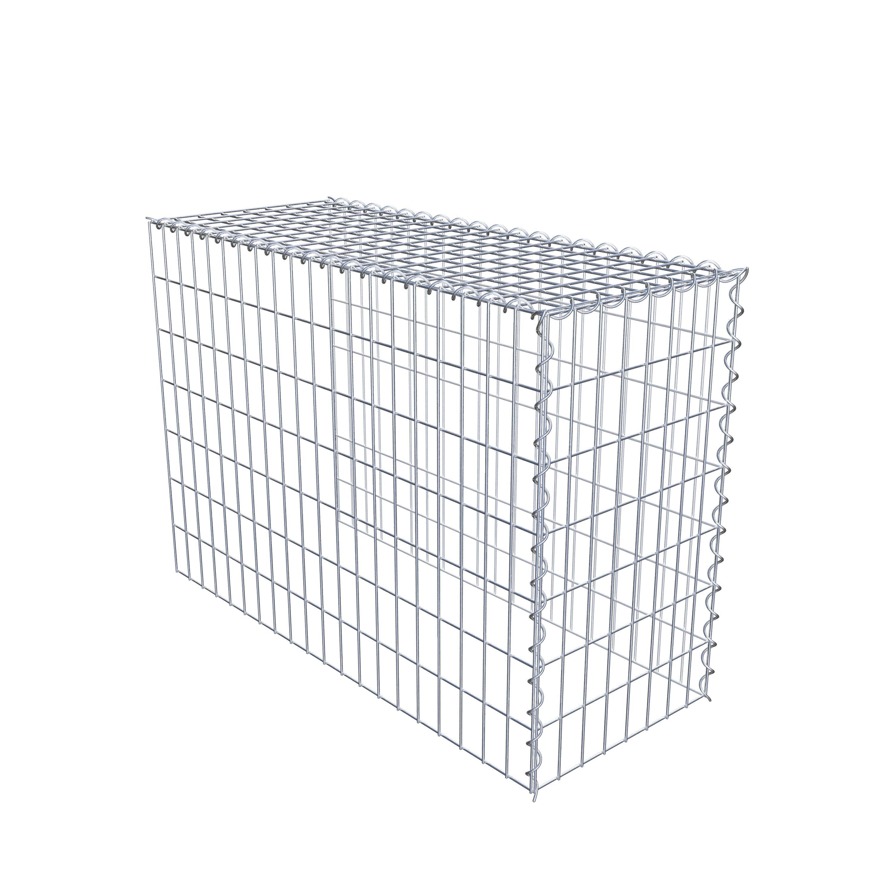 Opvokset gabion type 4 100 cm x 70 cm x 40 cm (L x H x D), maskestørrelse 5 cm x 10 cm, spiral