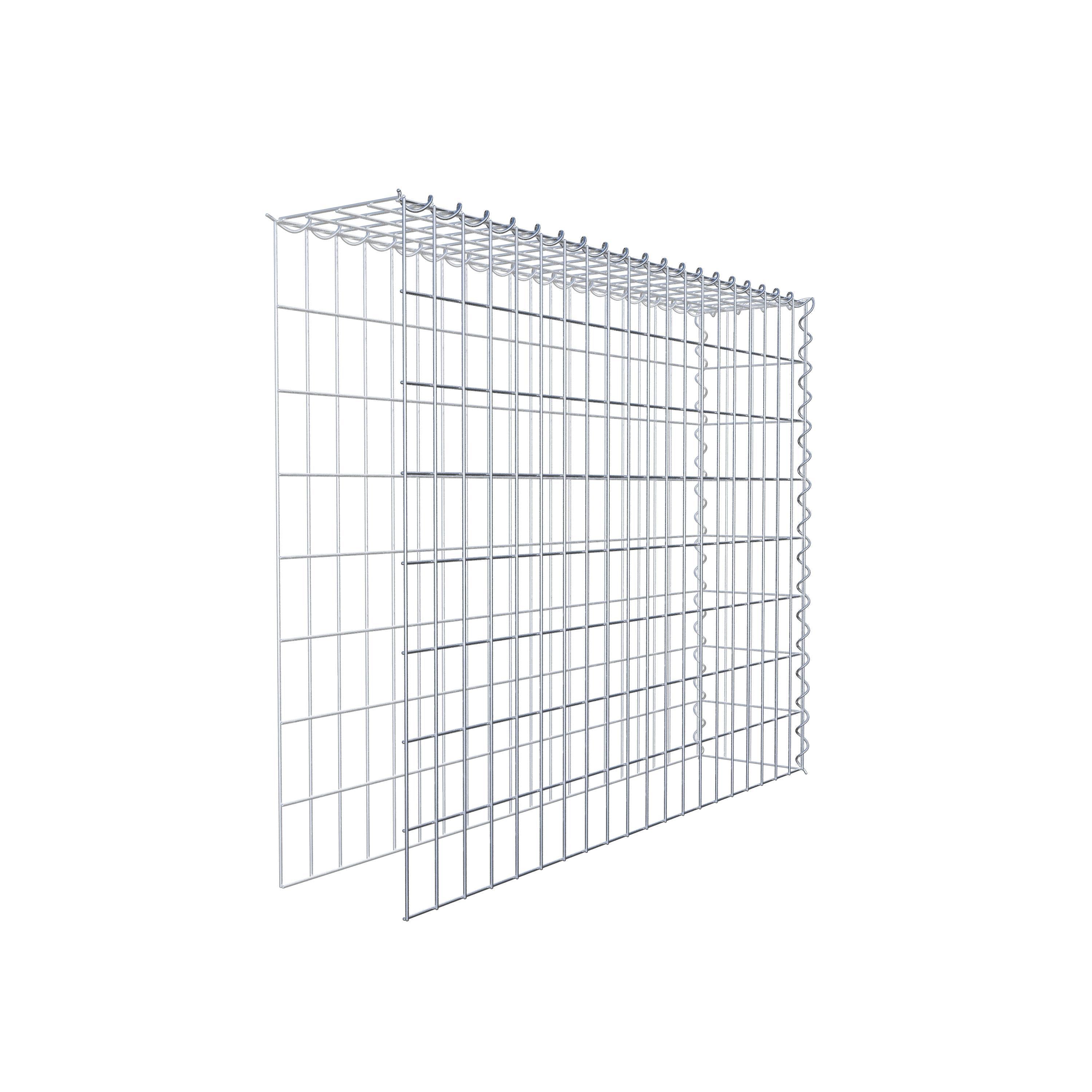 Add-on schanskorf type 4 100 cm x 80 cm x 20 cm (L x H x D), maaswijdte 5 cm x 10 cm, spiraalvormig
