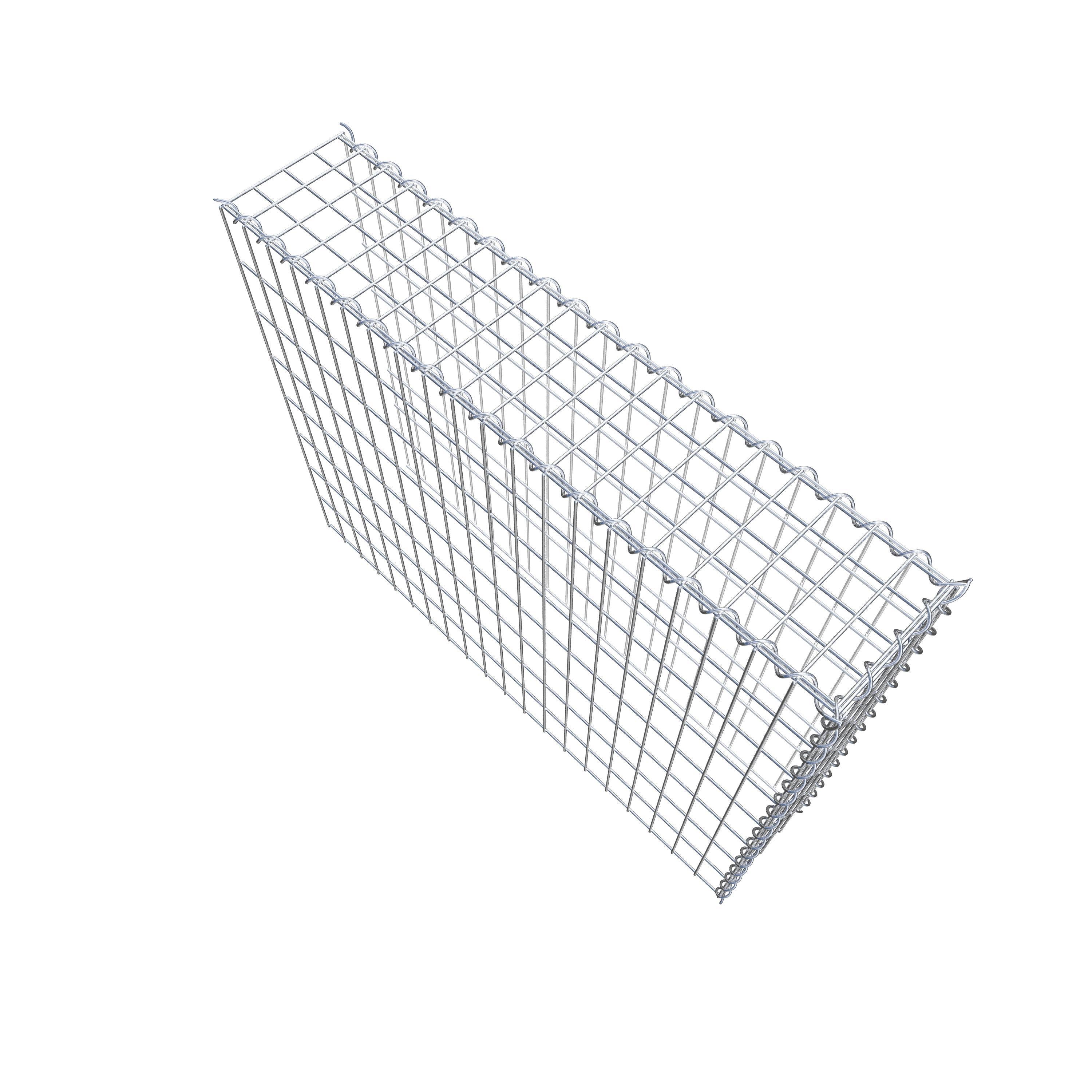 Add-on schanskorf type 4 100 cm x 80 cm x 20 cm (L x H x D), maaswijdte 5 cm x 10 cm, spiraalvormig