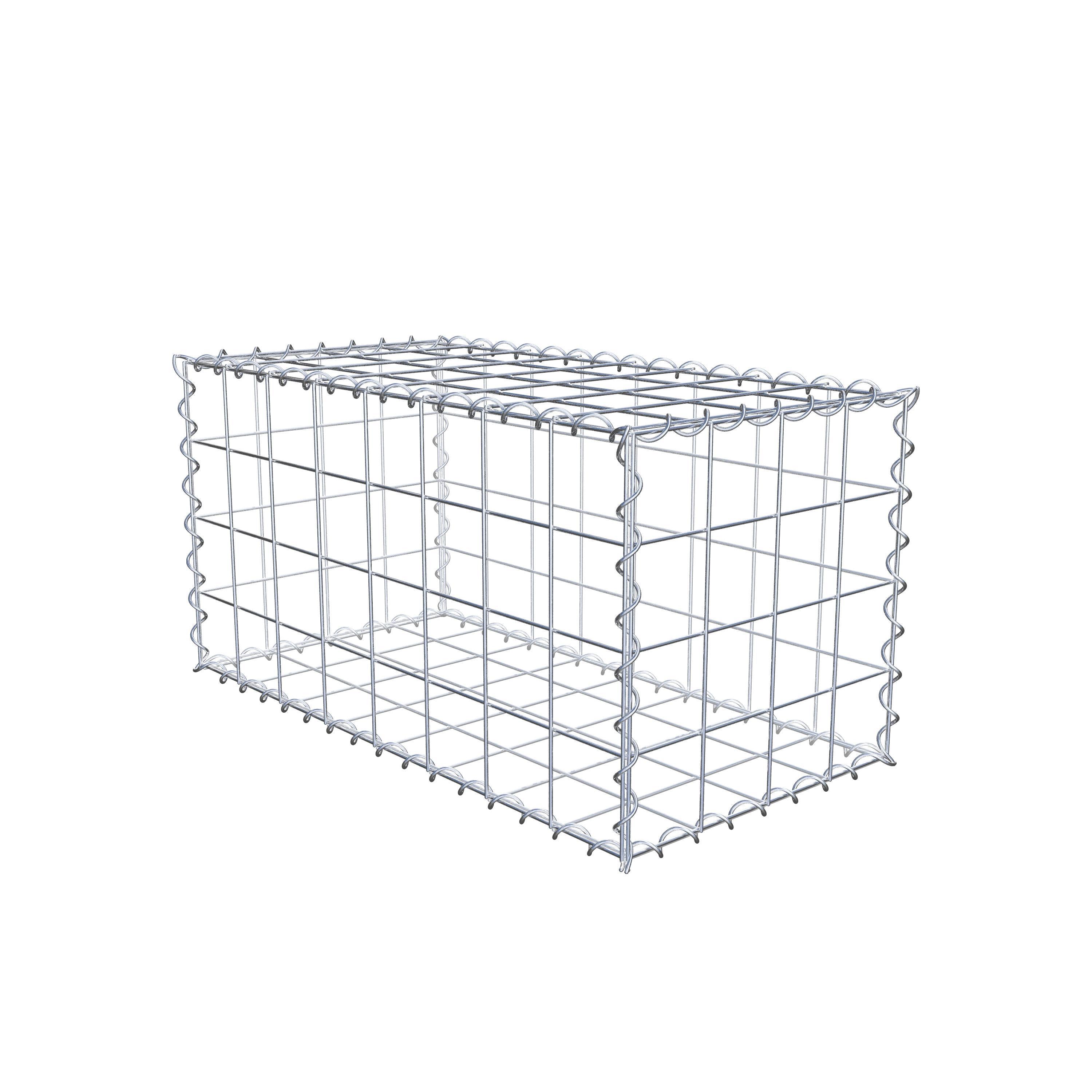 Gabion 80 cm x 40 cm x 40 cm (L x H x P), mailles 10 cm x 10 cm, spirale