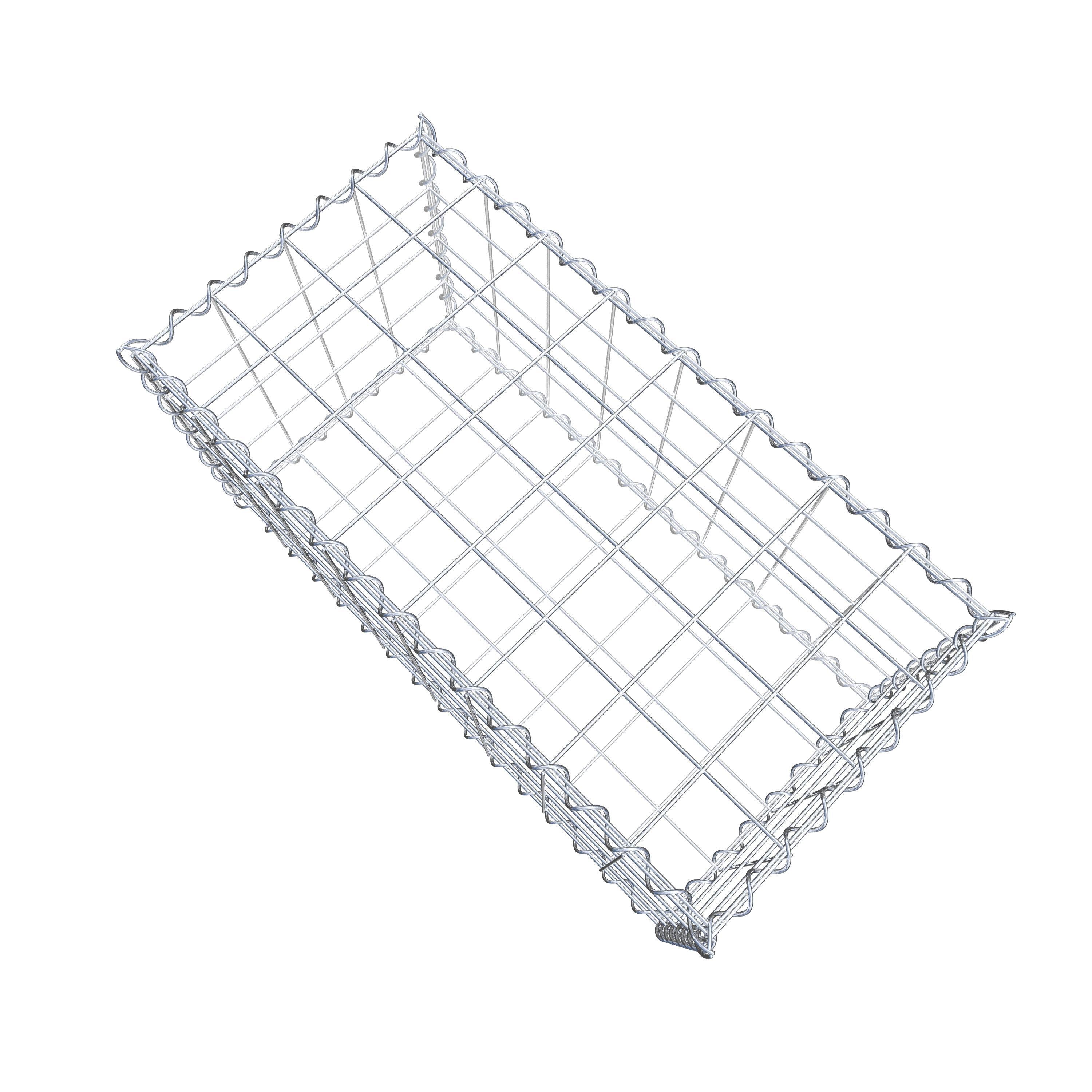 Gabion 80 cm x 40 cm x 40 cm (L x H x P), mailles 10 cm x 10 cm, spirale