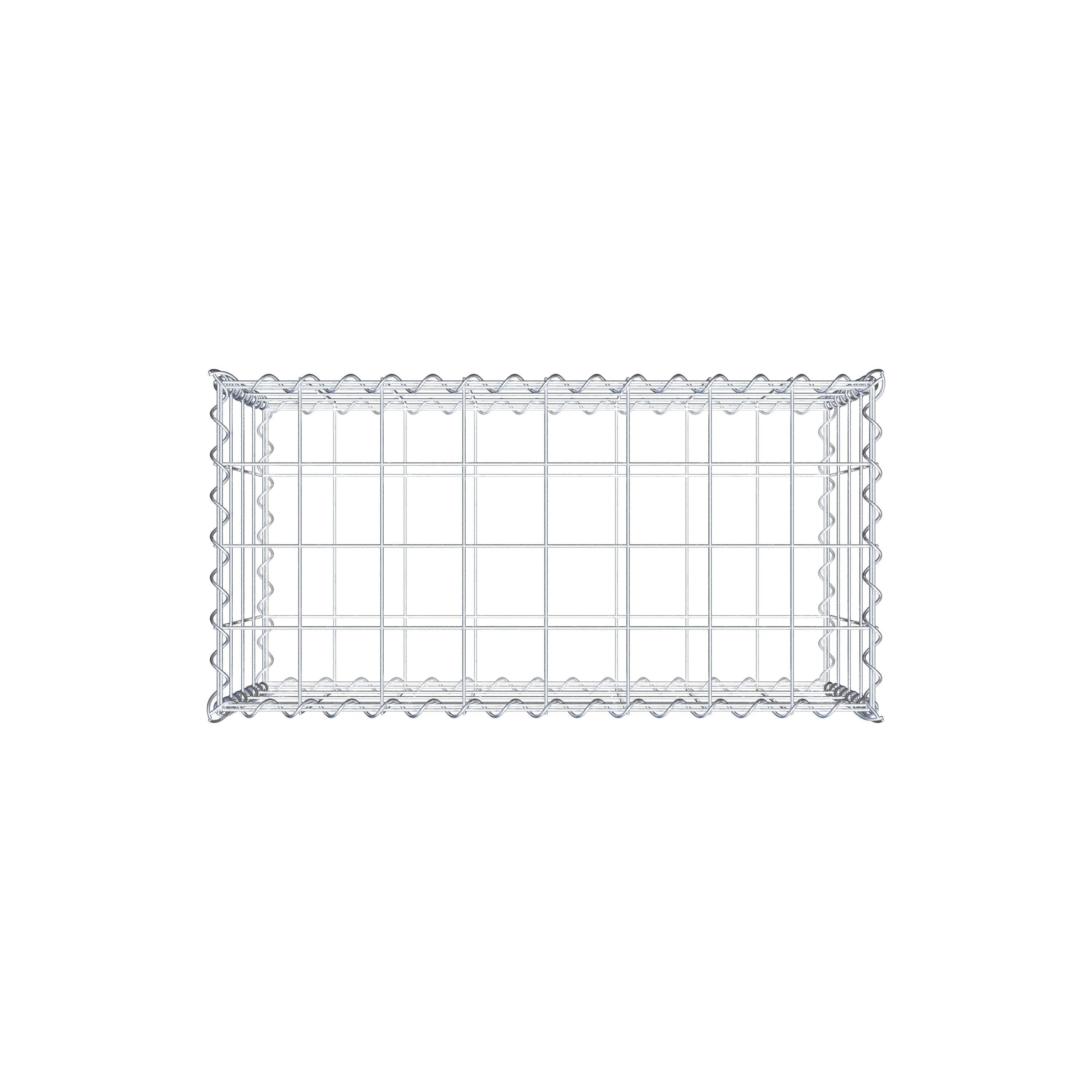 Gabion 80 cm x 40 cm x 40 cm (L x H x P), mailles 10 cm x 10 cm, spirale