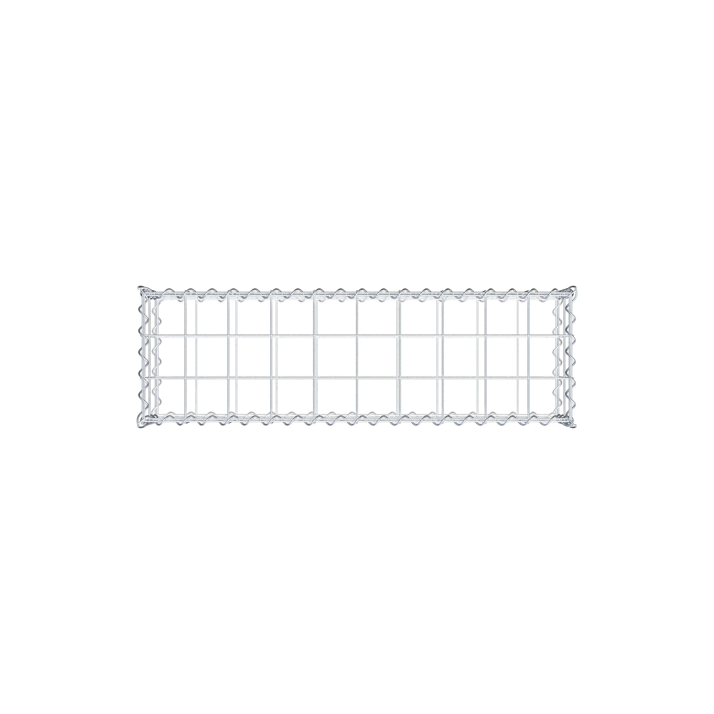 Gabion 100 cm x 20 cm x 30 cm (L x H x D), mesh size 10 cm x 10 cm, spiral