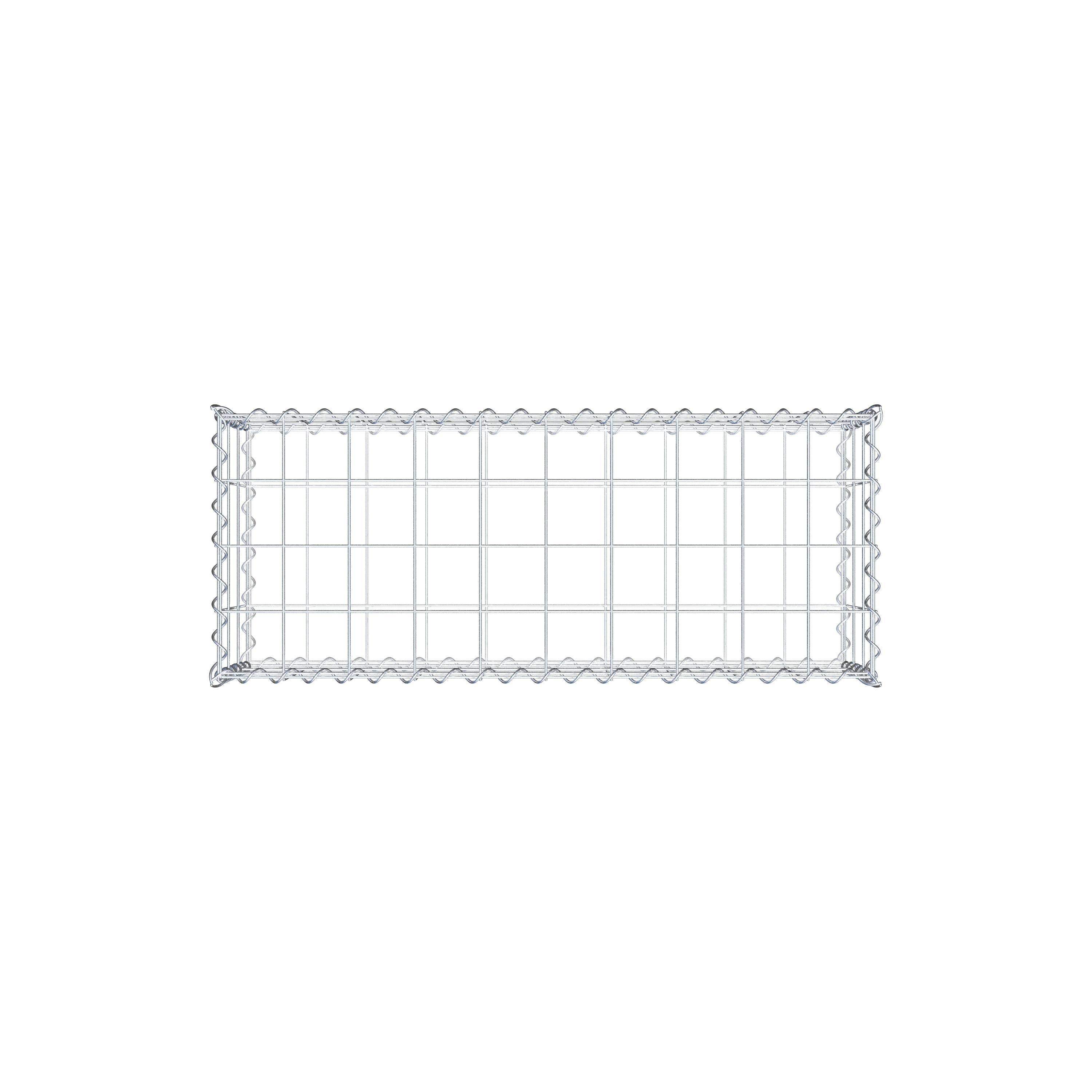 Gabion 100 cm x 30 cm x 40 cm (L x H x D), mesh size 10 cm x 10 cm, spiral