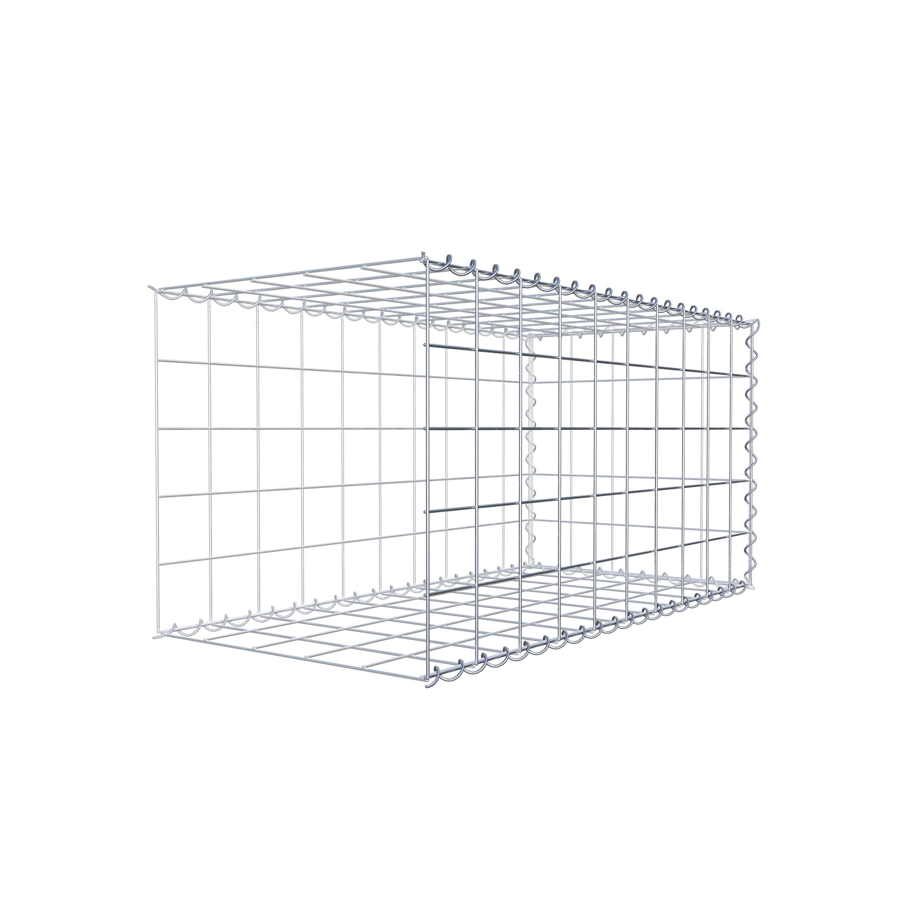 Grown-on gabion type 2 100 cm x 50 cm x 50 cm (L x H x D), mesh size 10 cm x 10 cm, spiral