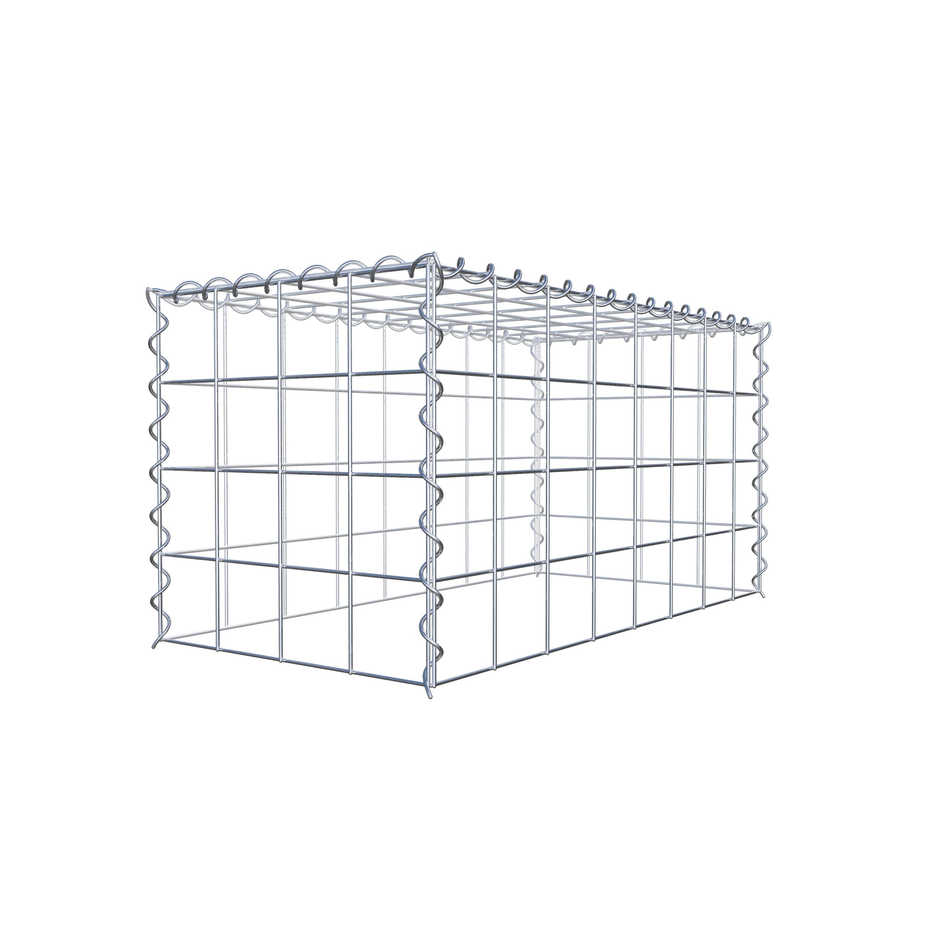 Gavión complementario tipo 3 80 cm x 40 cm x 40 cm (L x A x P), malla 10 cm x 10 cm, espiral