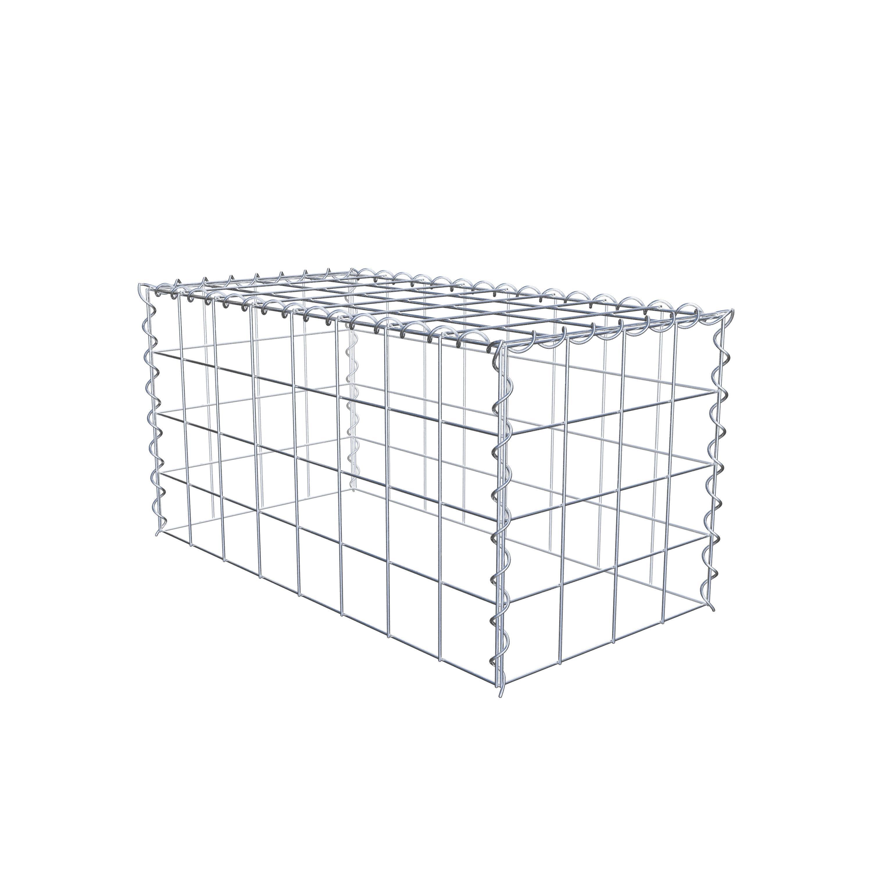 Gavión complementario tipo 3 80 cm x 40 cm x 40 cm (L x A x P), malla 10 cm x 10 cm, espiral