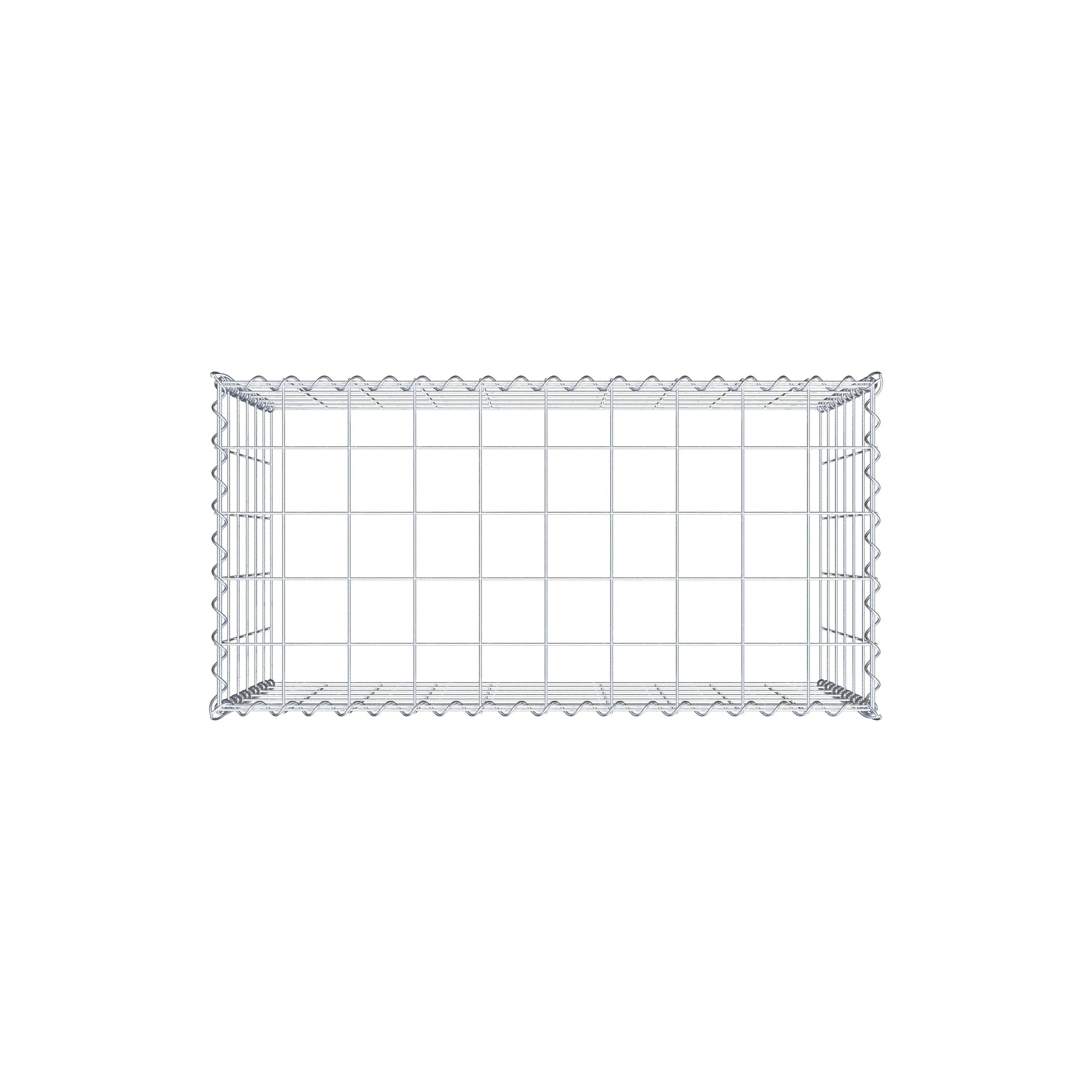 Gabion rapporté type 3 100 cm x 60 cm x 50 cm (L x H x P), mailles 10 cm x 10 cm, spirale