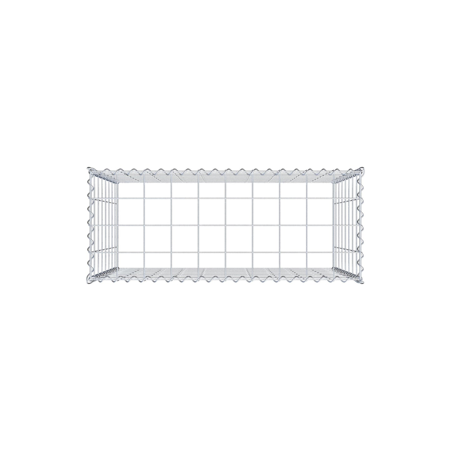 Gabion rapporté type 3 100 cm x 80 cm x 40 cm (L x H x P), mailles 10 cm x 10 cm, spirale