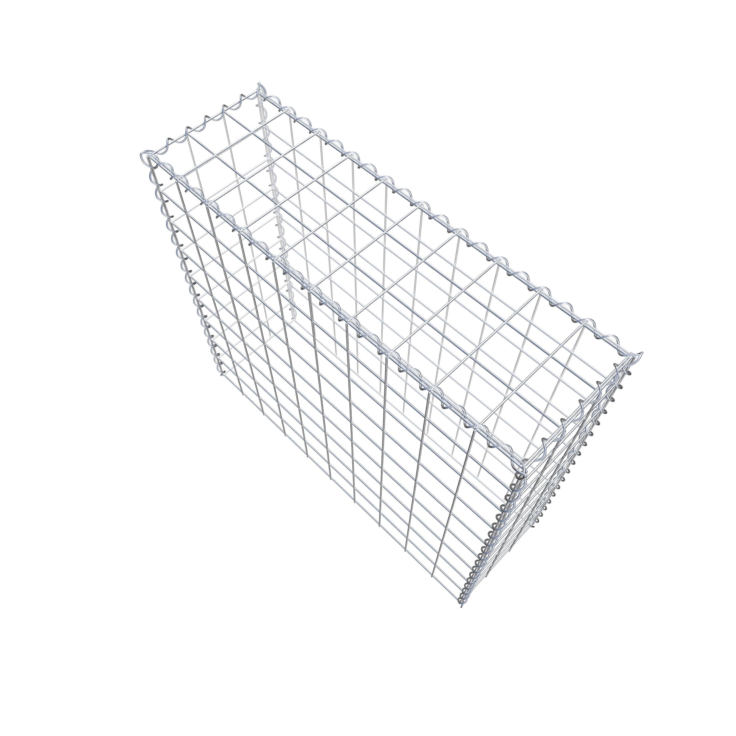 Gabion rapporté type 3 100 cm x 90 cm x 30 cm (L x H x P), mailles 10 cm x 10 cm, spirale