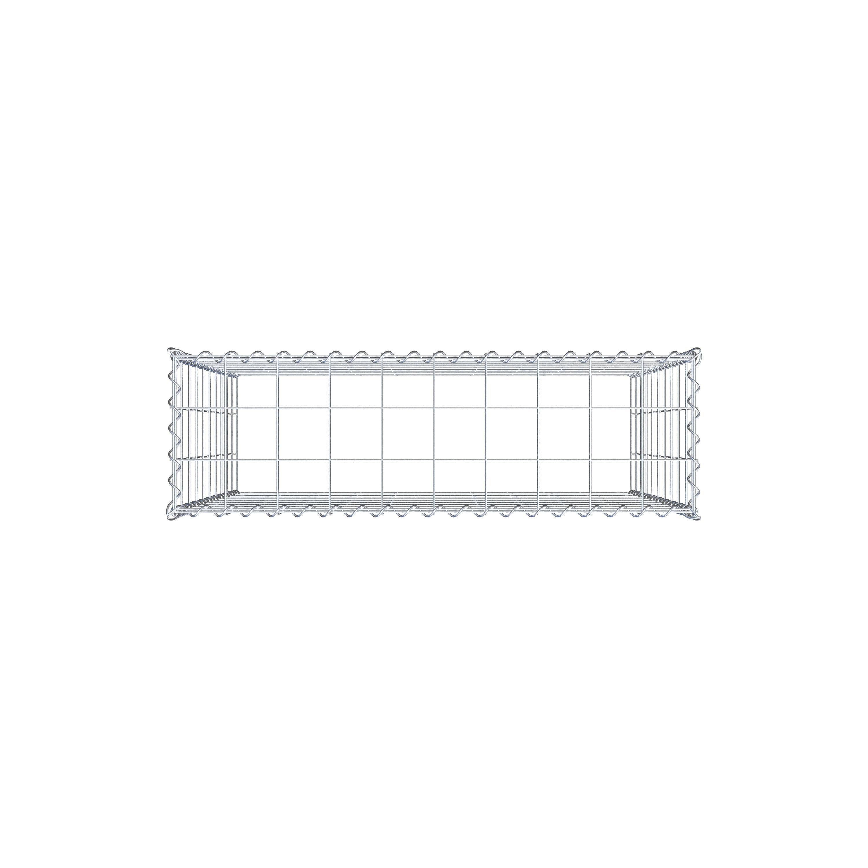 Extra gabion typ 3 100 cm x 100 cm x 30 cm (L x H x D), maskstorlek 10 cm x 10 cm, spiral