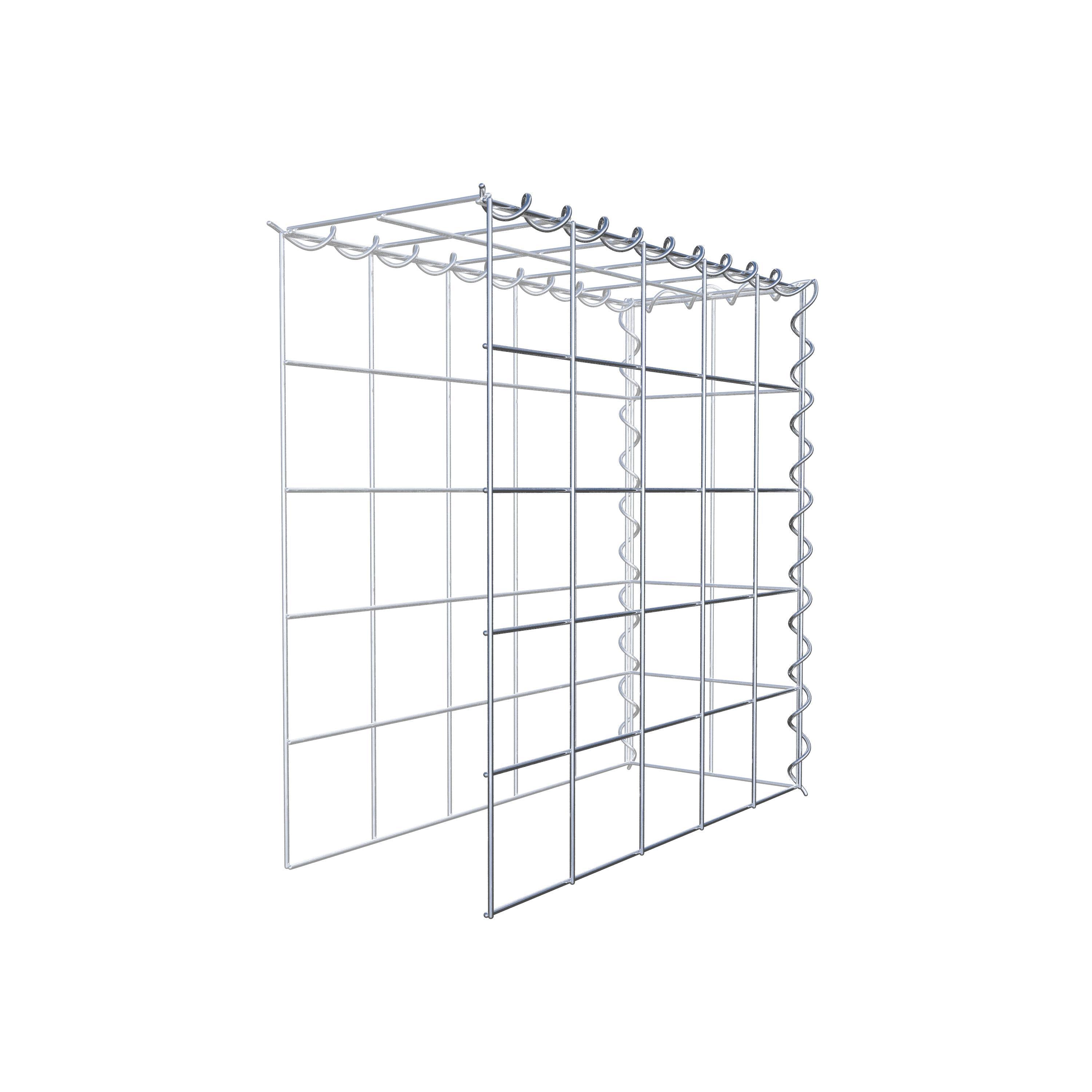 Add-on schanskorf type 4 50 cm x 50 cm x 20 cm (L x H x D), maaswijdte 10 cm x 10 cm, spiraal