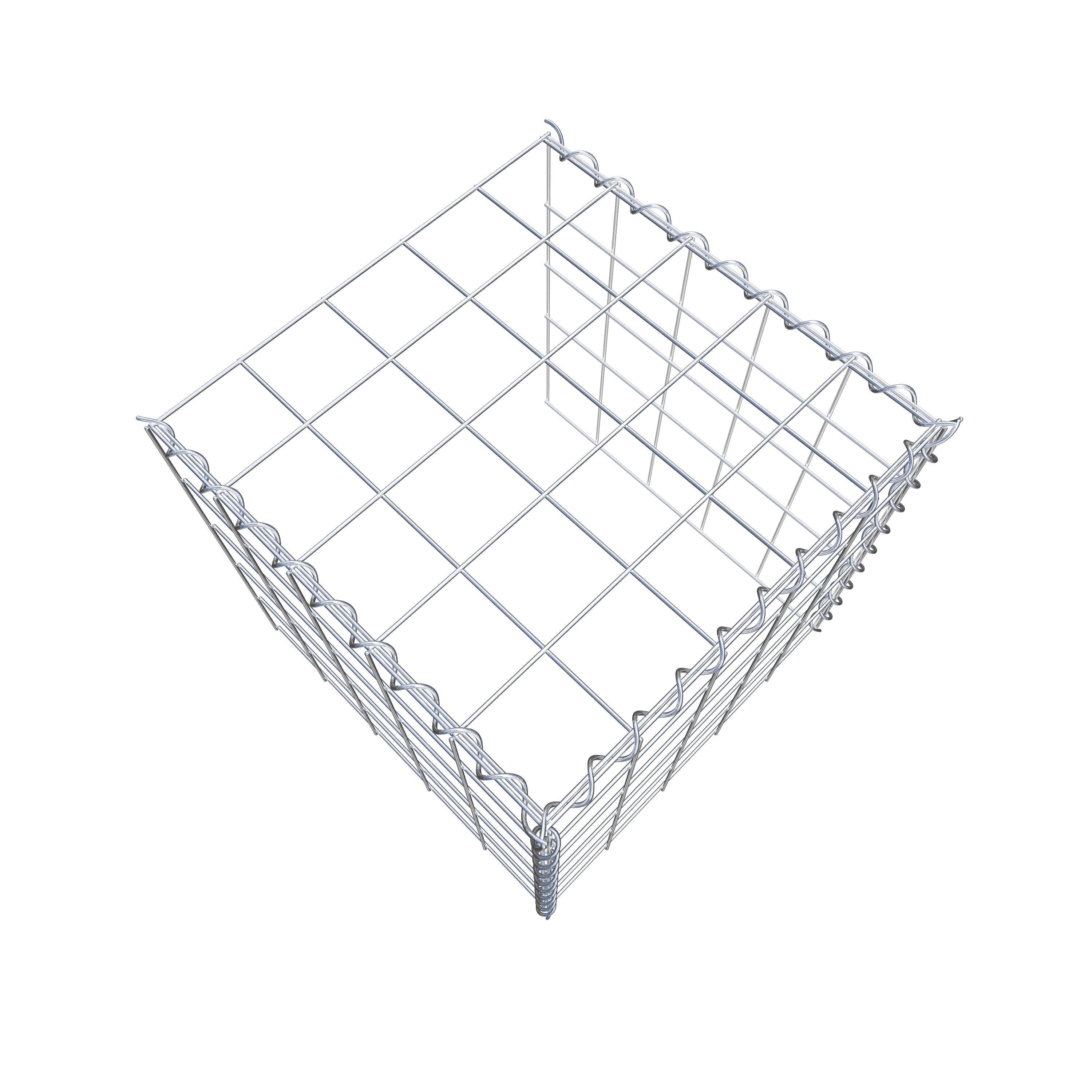 Grown-on gabion type 4 50 cm x 50 cm x 50 cm (L x H x D), mesh size 10 cm x 10 cm, spiral