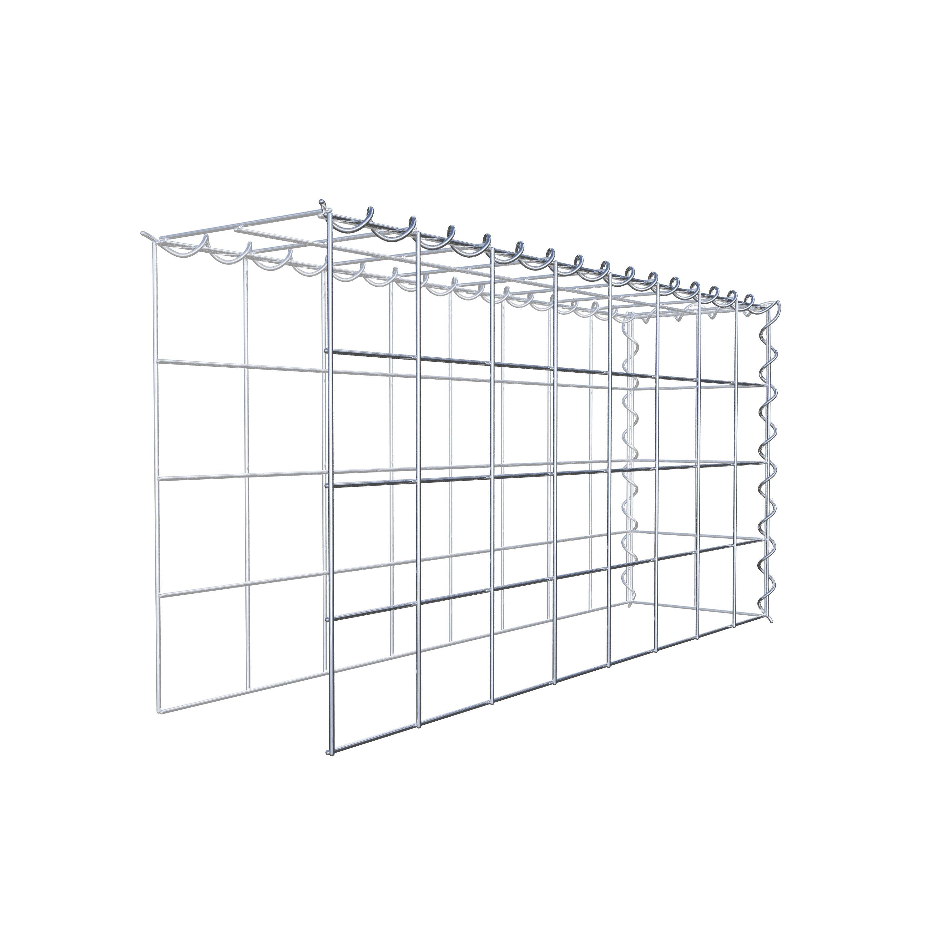 Gabion rapporté type 4 80 cm x 40 cm x 20 cm (L x H x P), mailles 10 cm x 10 cm, spirale