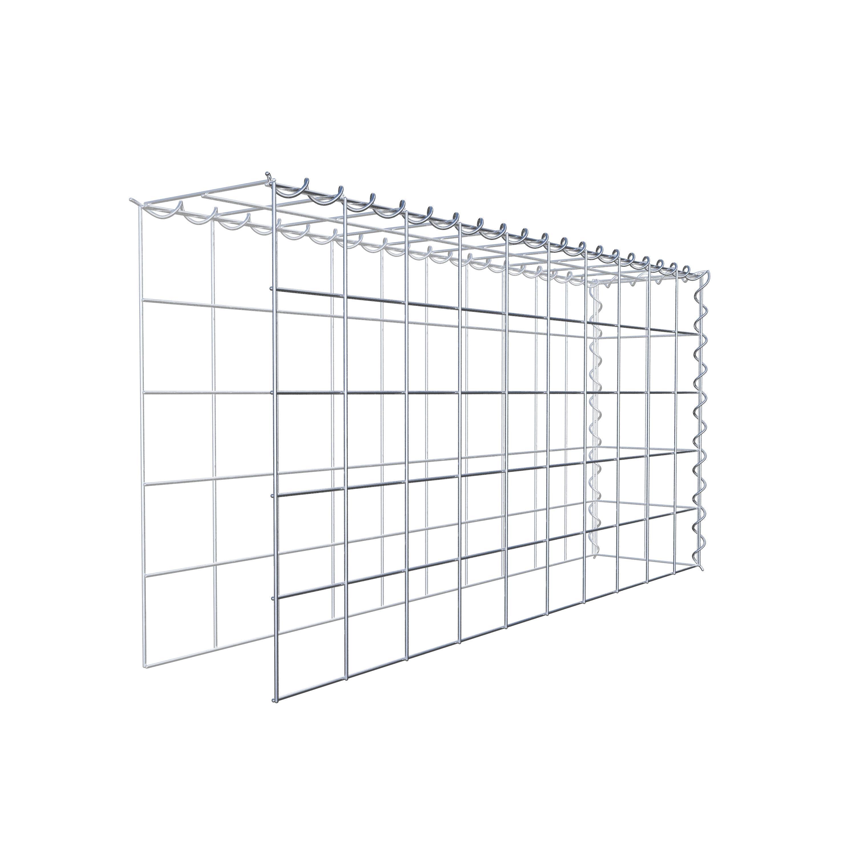 Gavión complementario tipo 4 100 cm x 50 cm x 20 cm (L x A x P), malla 10 cm x 10 cm, espiral