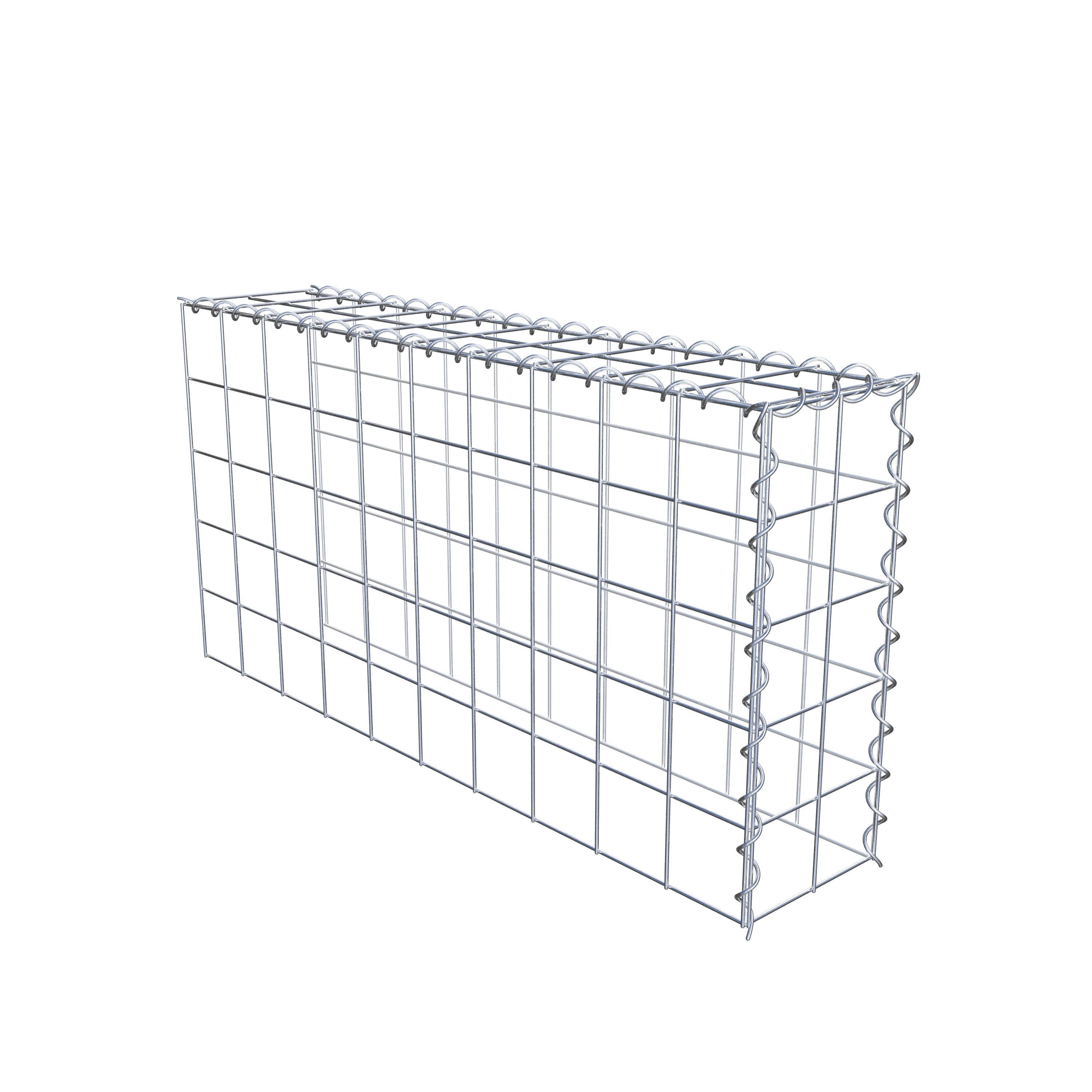 Gavión complementario tipo 4 100 cm x 50 cm x 20 cm (L x A x P), malla 10 cm x 10 cm, espiral
