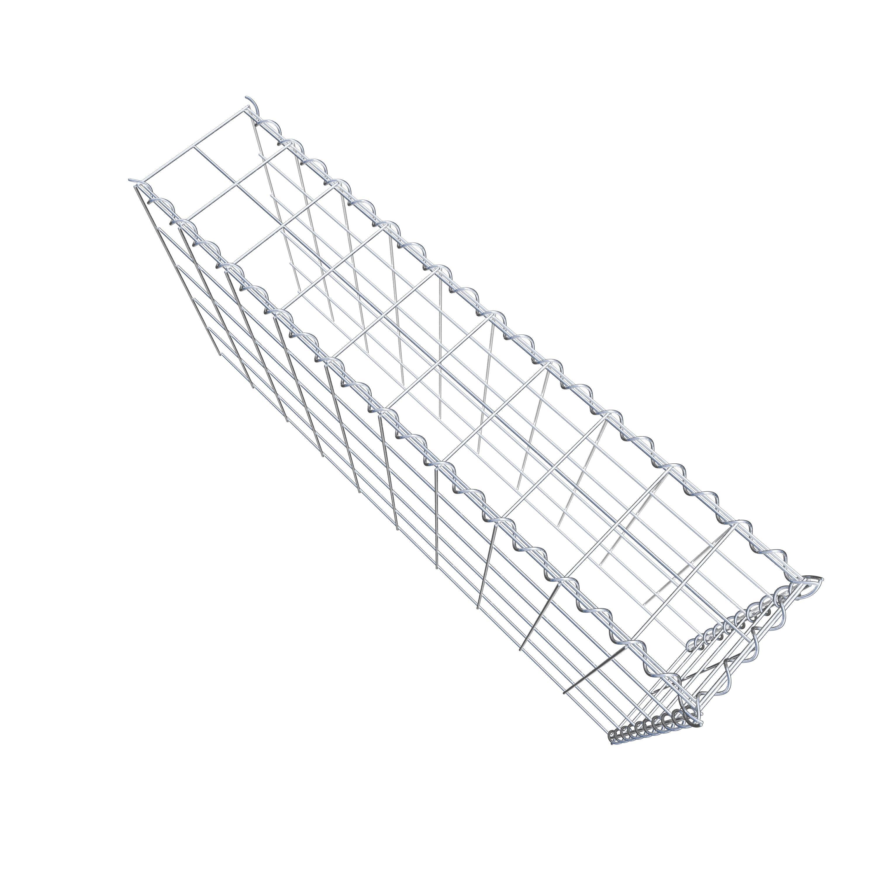 Gavión complementario tipo 4 100 cm x 50 cm x 20 cm (L x A x P), malla 10 cm x 10 cm, espiral