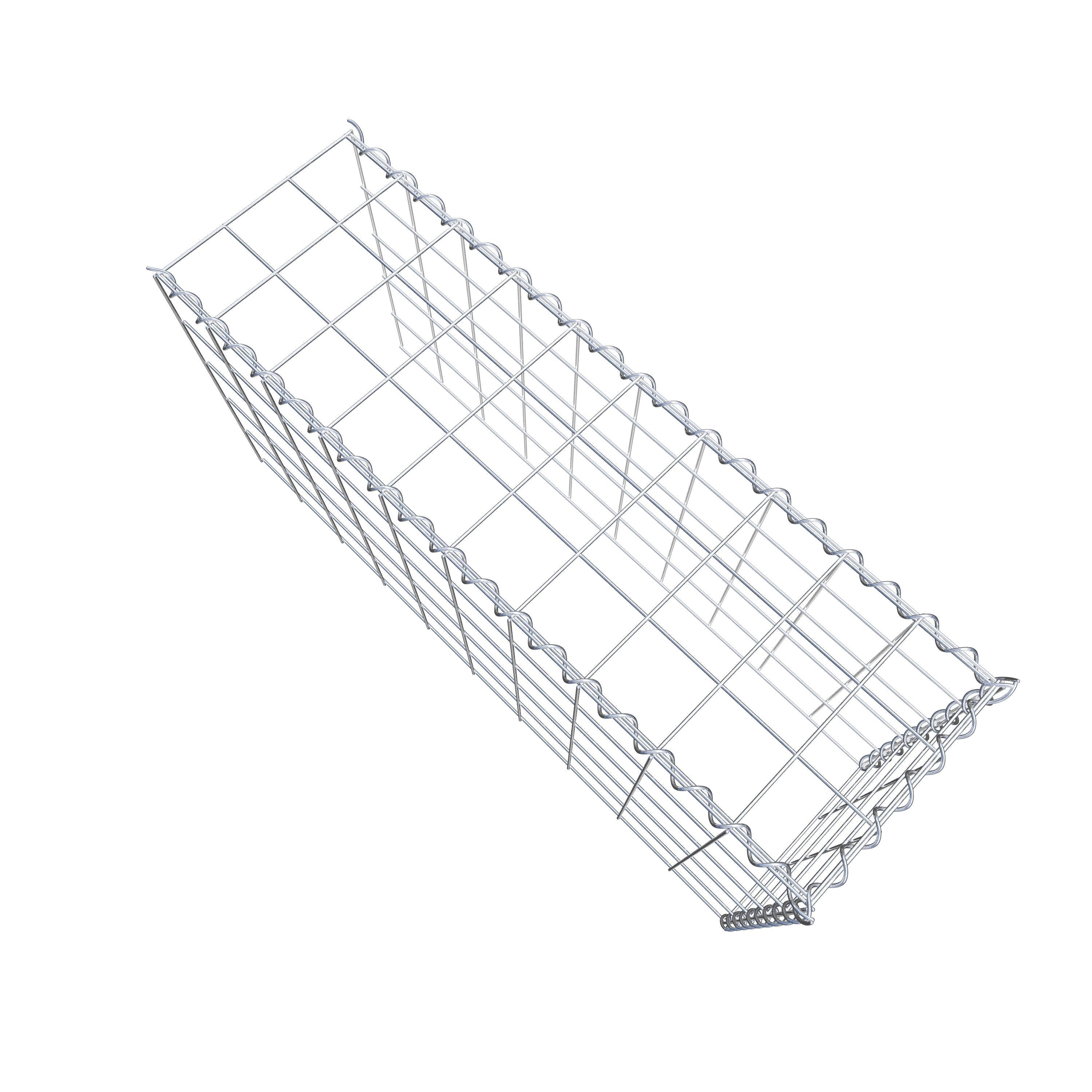 Gabion rapporté type 4 100 cm x 50 cm x 30 cm (L x H x P), mailles 10 cm x 10 cm, spirale
