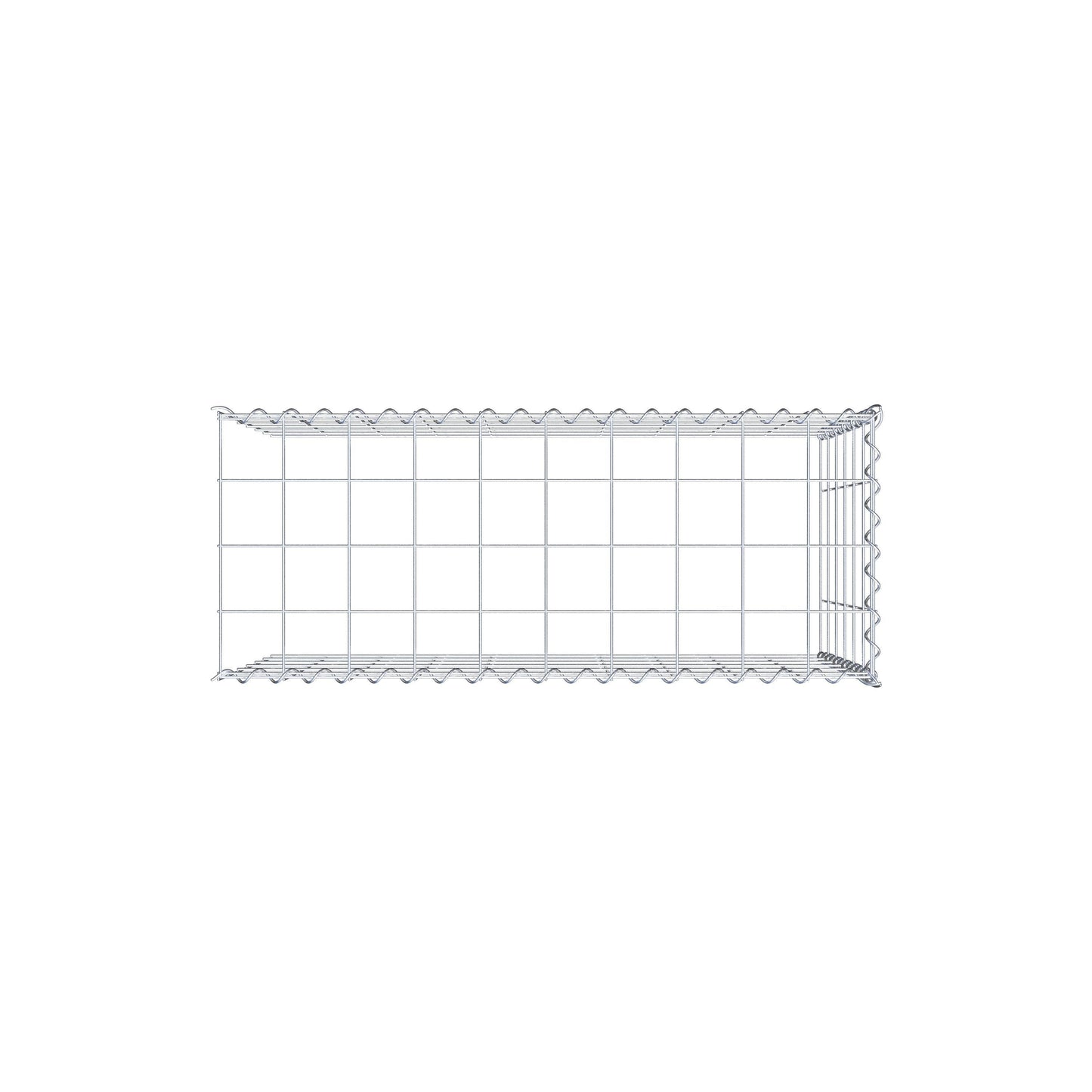 Add-on schanskorf type 4 100 cm x 60 cm x 40 cm (L x H x D), maaswijdte 10 cm x 10 cm, spiraal