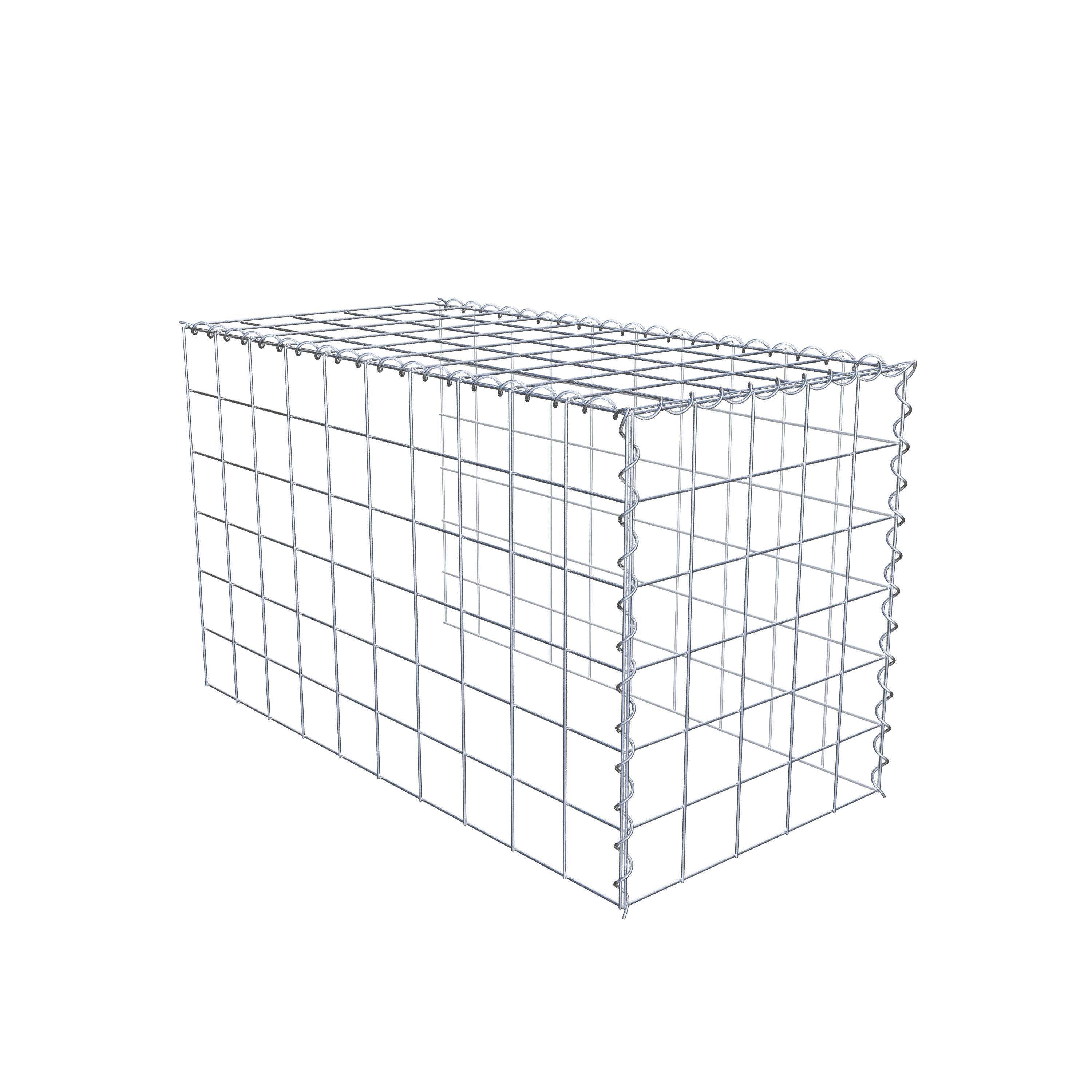 Add-on schanskorf type 4 100 cm x 60 cm x 50 cm (L x H x D), maaswijdte 10 cm x 10 cm, spiraal