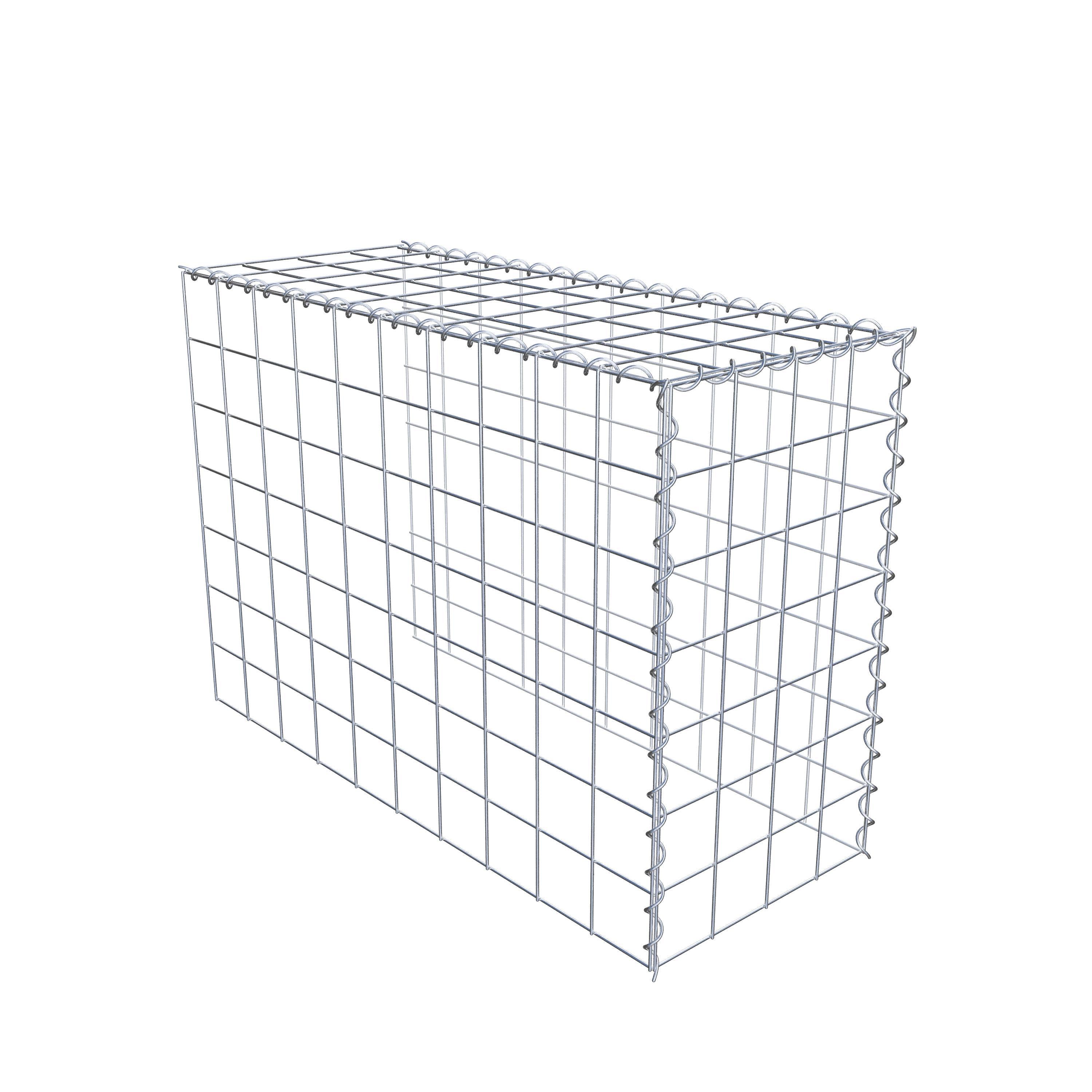 Gabion rapporté type 4 100 cm x 70 cm x 40 cm (L x H x P), mailles 10 cm x 10 cm, spirale