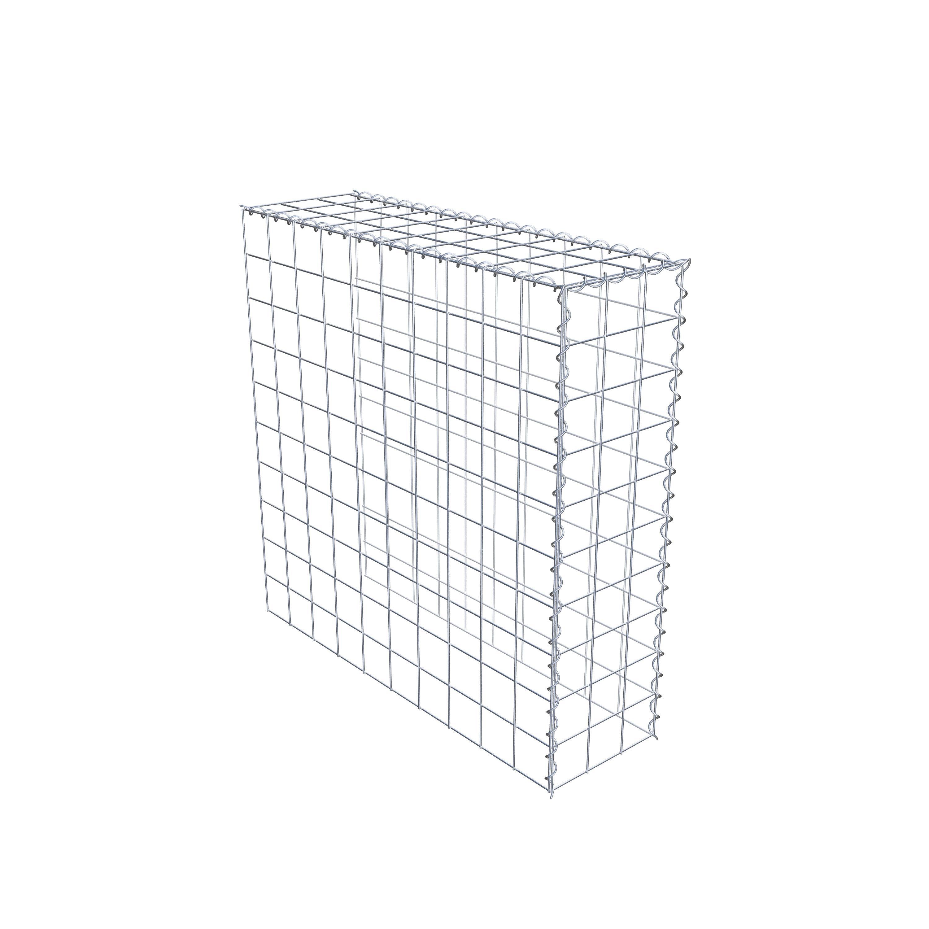 Add-on schanskorf type 4 100 cm x 100 cm x 30 cm (L x H x D), maaswijdte 10 cm x 10 cm, spiraal