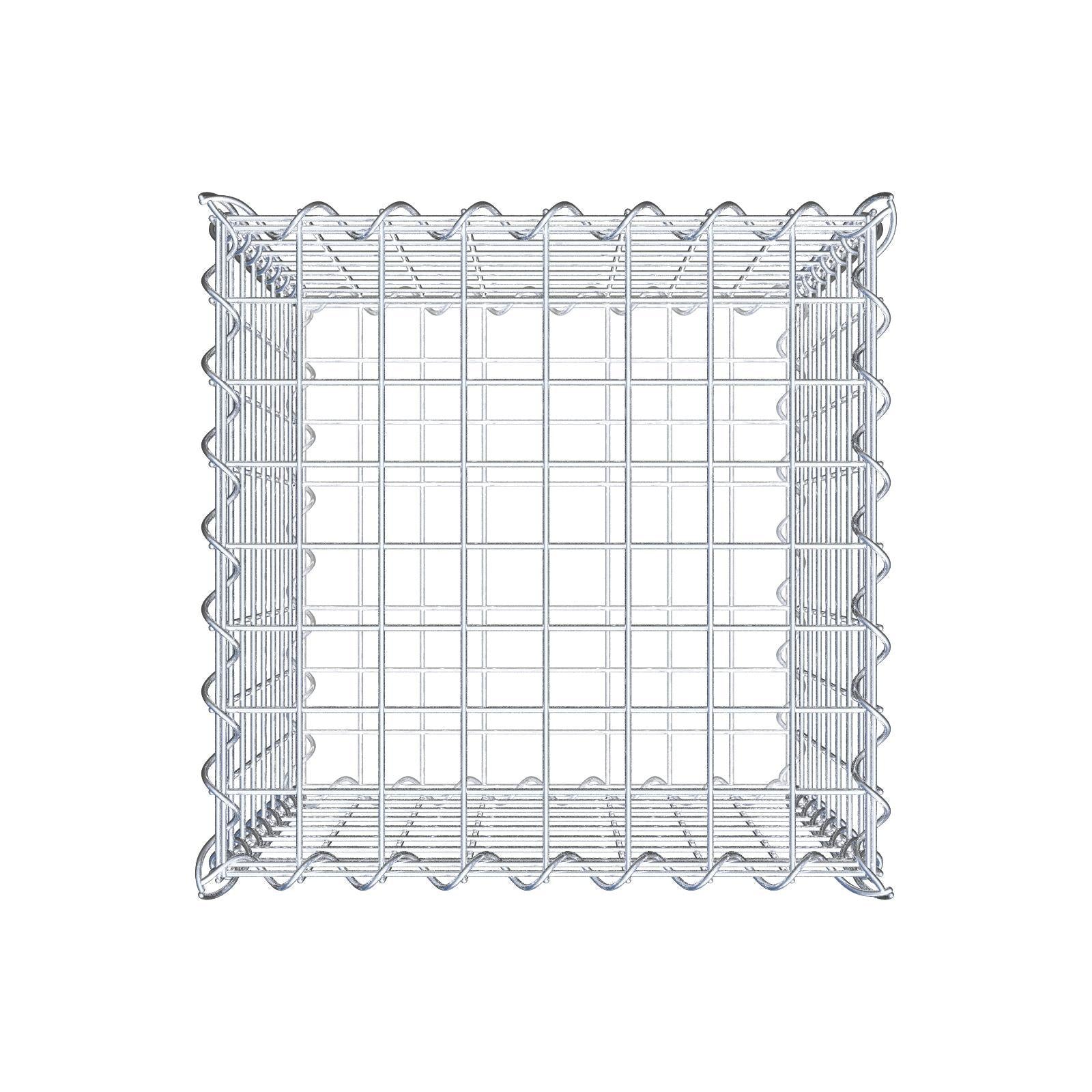 Gabion 40 cm x 40 cm x 40 cm (L x H x D), maskestørrelse 5 cm x 5 cm, spiral