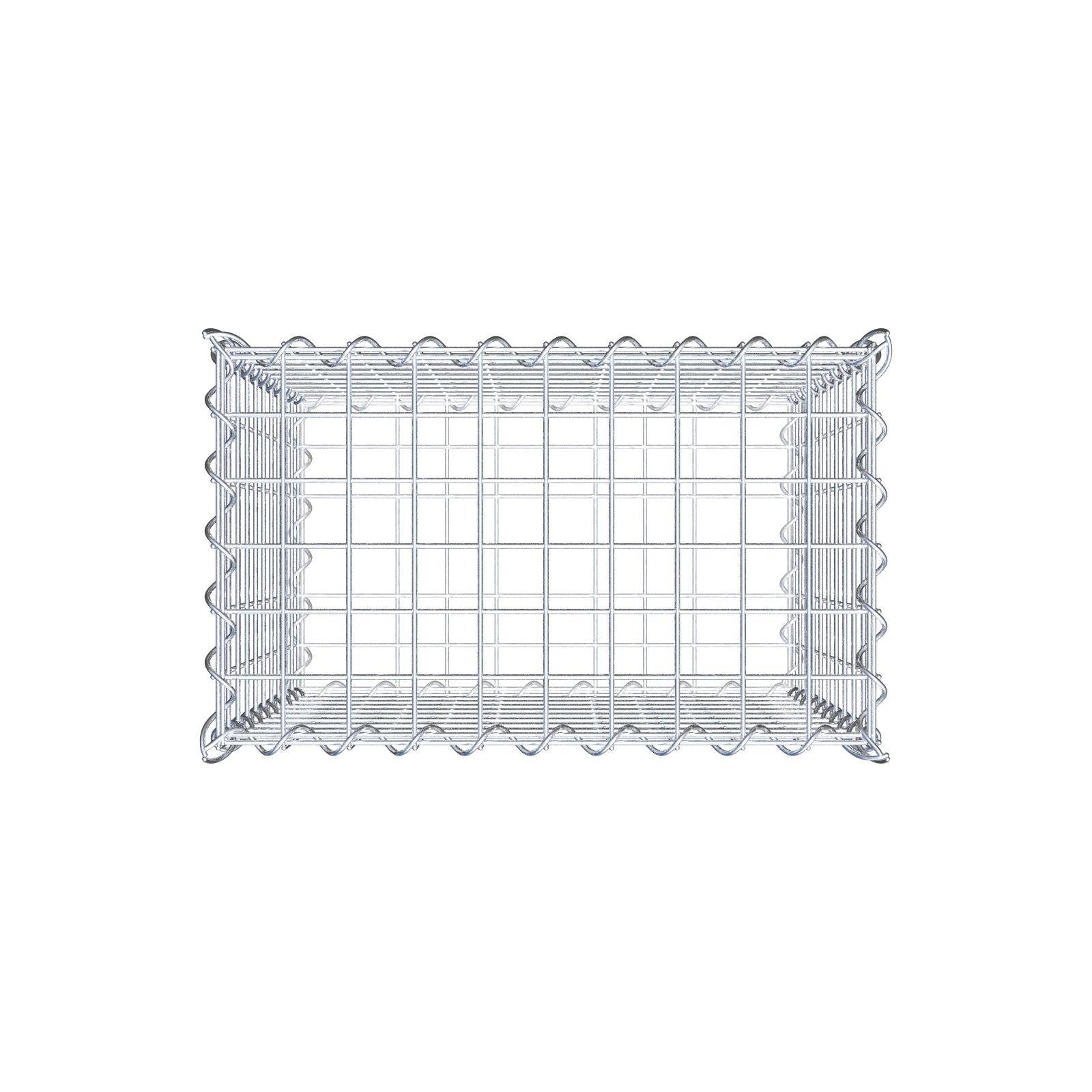 Gabion 50 cm x 50 cm x 30 cm (L x H x D), mesh size 5 cm x 5 cm, spiral