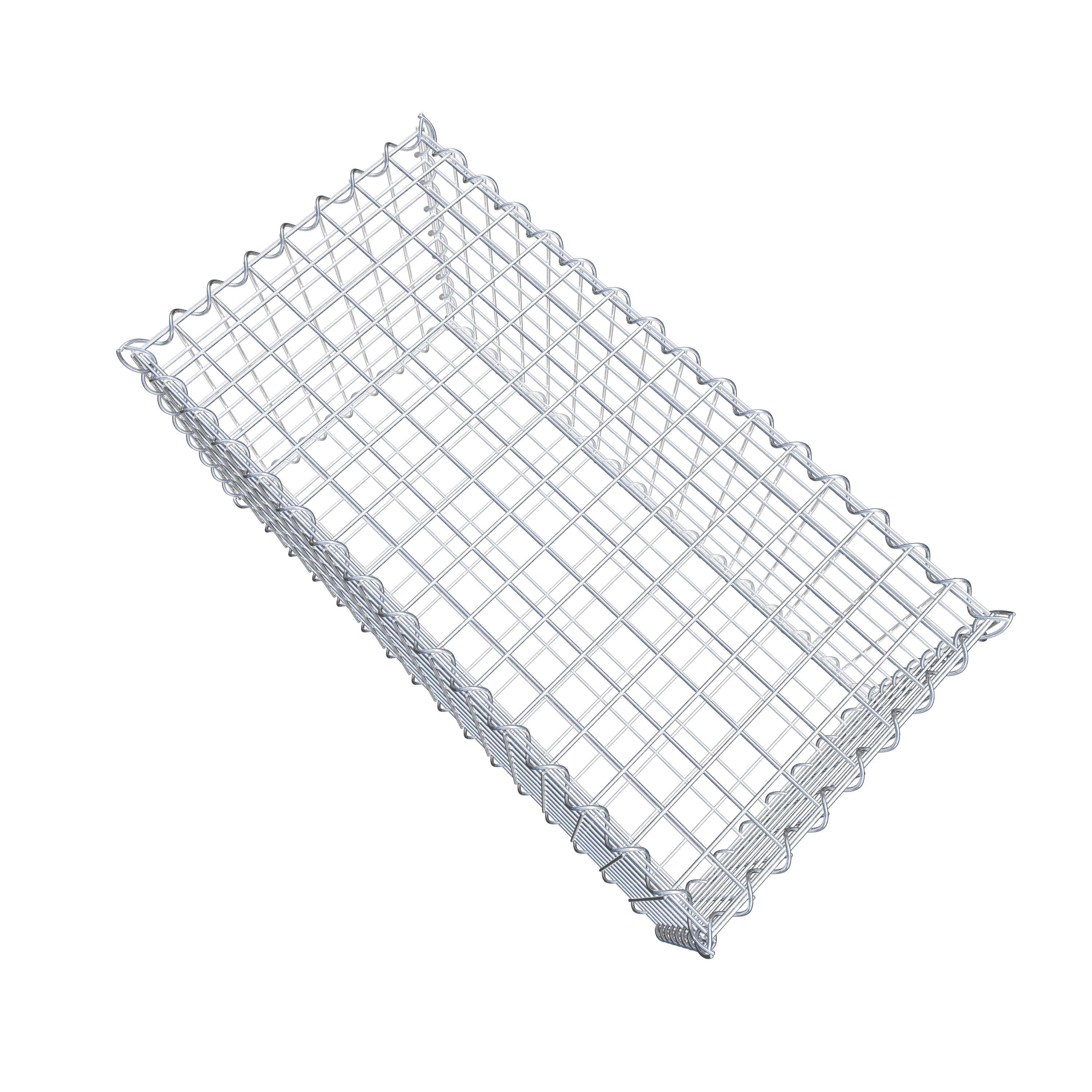Gabion 80 cm x 40 cm x 40 cm (L x H x D), maskstorlek 5 cm x 5 cm, spiral
