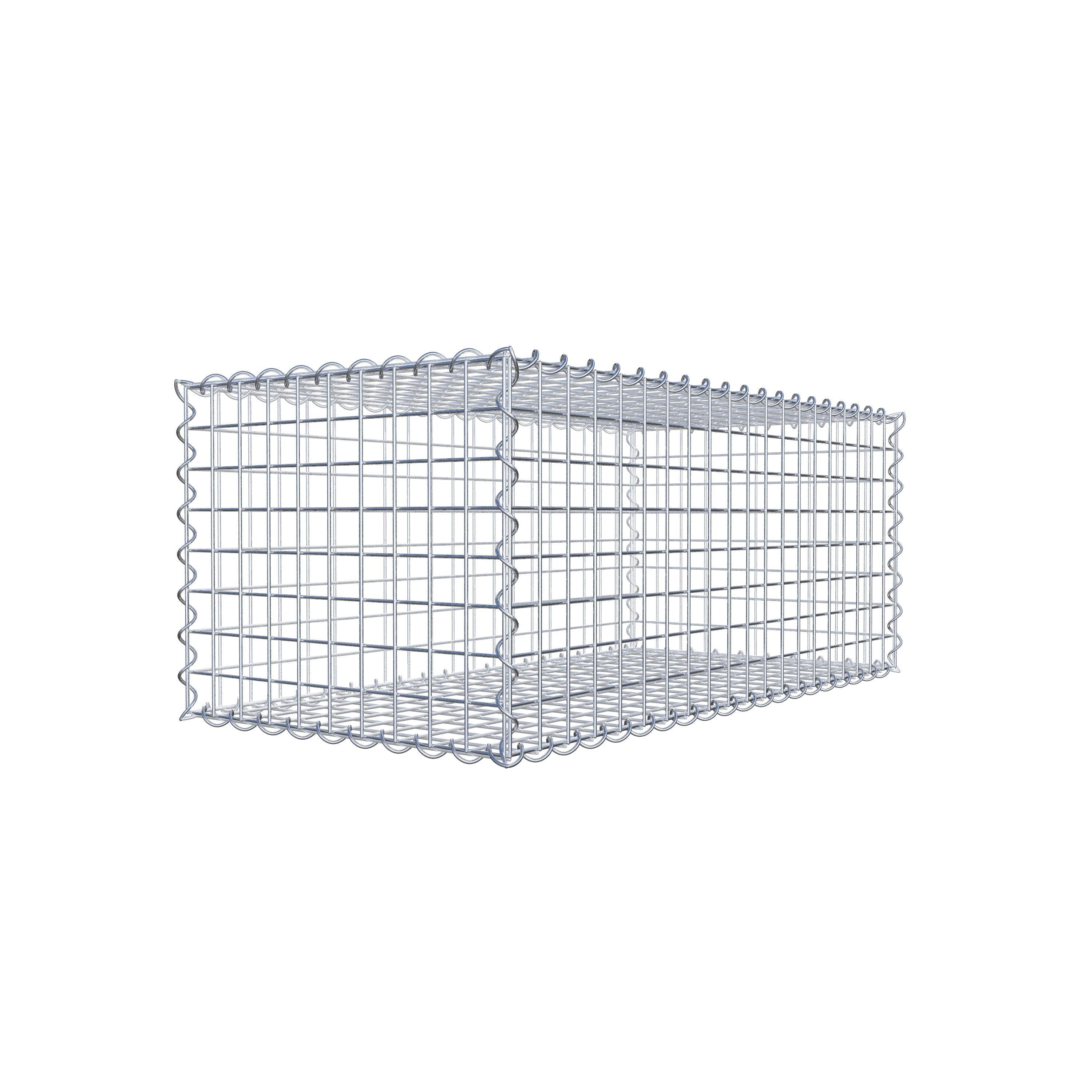 Gabion 100 cm x 40 cm x 50 cm (L x H x P), mailles 5 cm x 5 cm, spirale