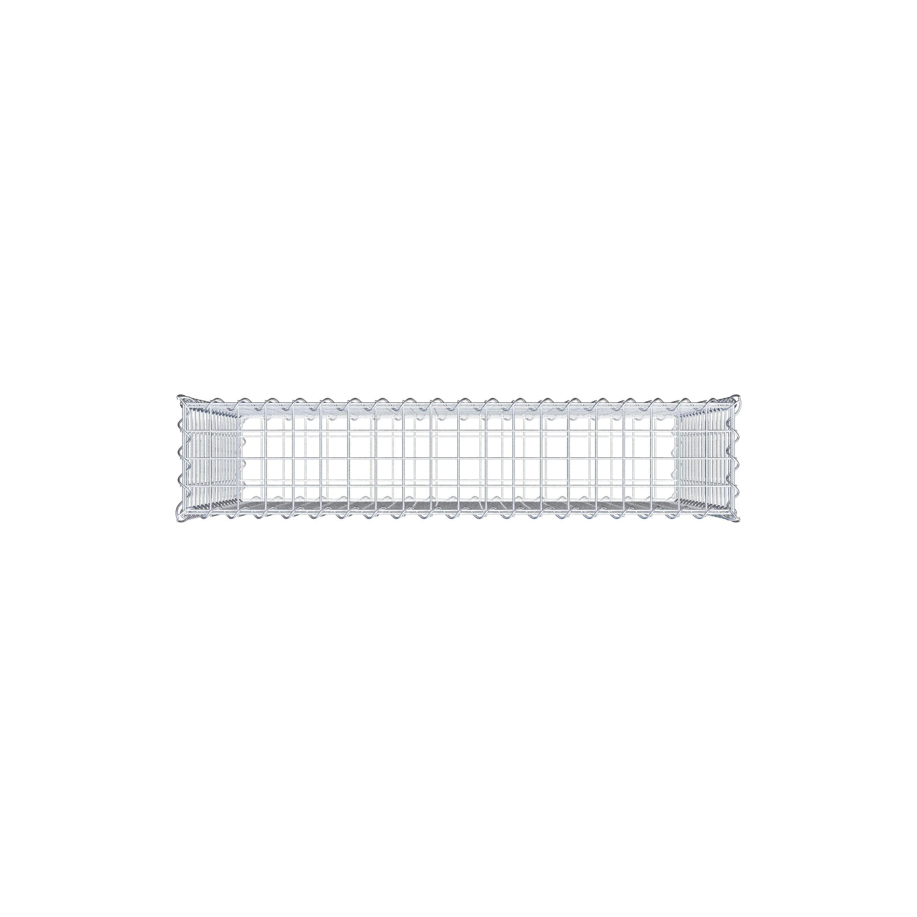 Gabion 100 cm x 80 cm x 20 cm (L x H x P), mailles 5 cm x 5 cm, spirale