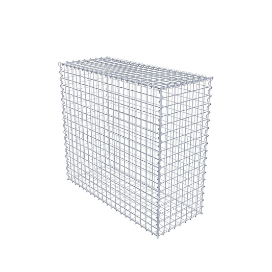 Gabion 100 cm x 90 cm x 40 cm (L x H x D), maskestørrelse 5 cm x 5 cm, spiral