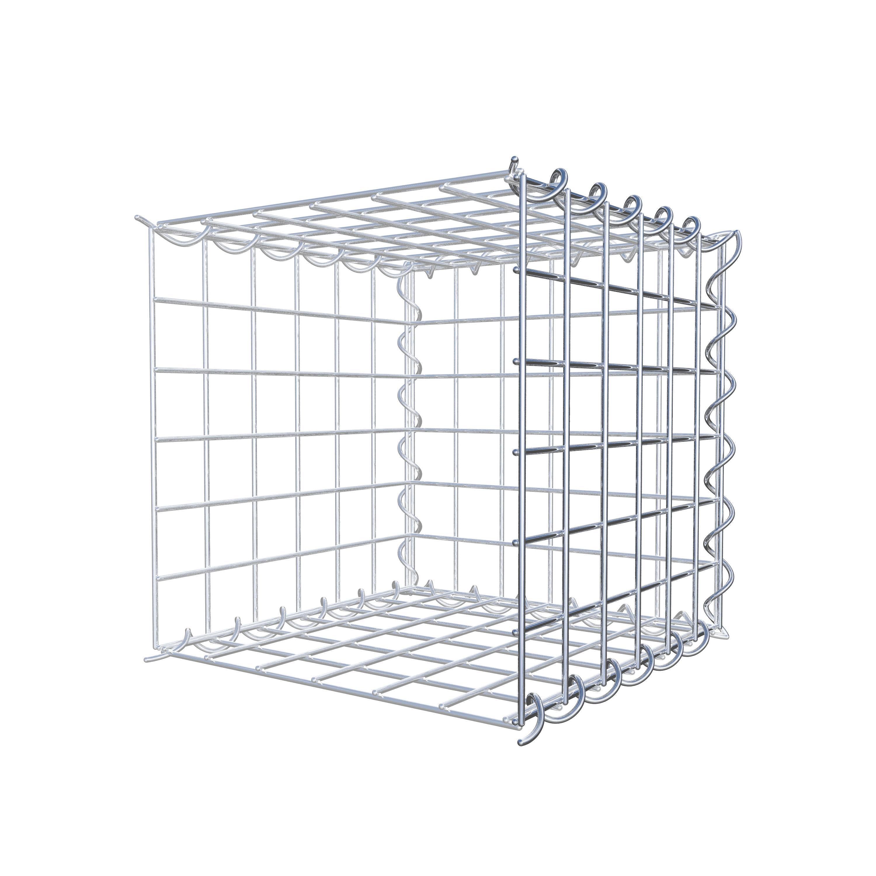 Gavión complementario tipo 2 30 cm x 30 cm x 30 cm (L x A x P), malla 5 cm x 5 cm, espiral